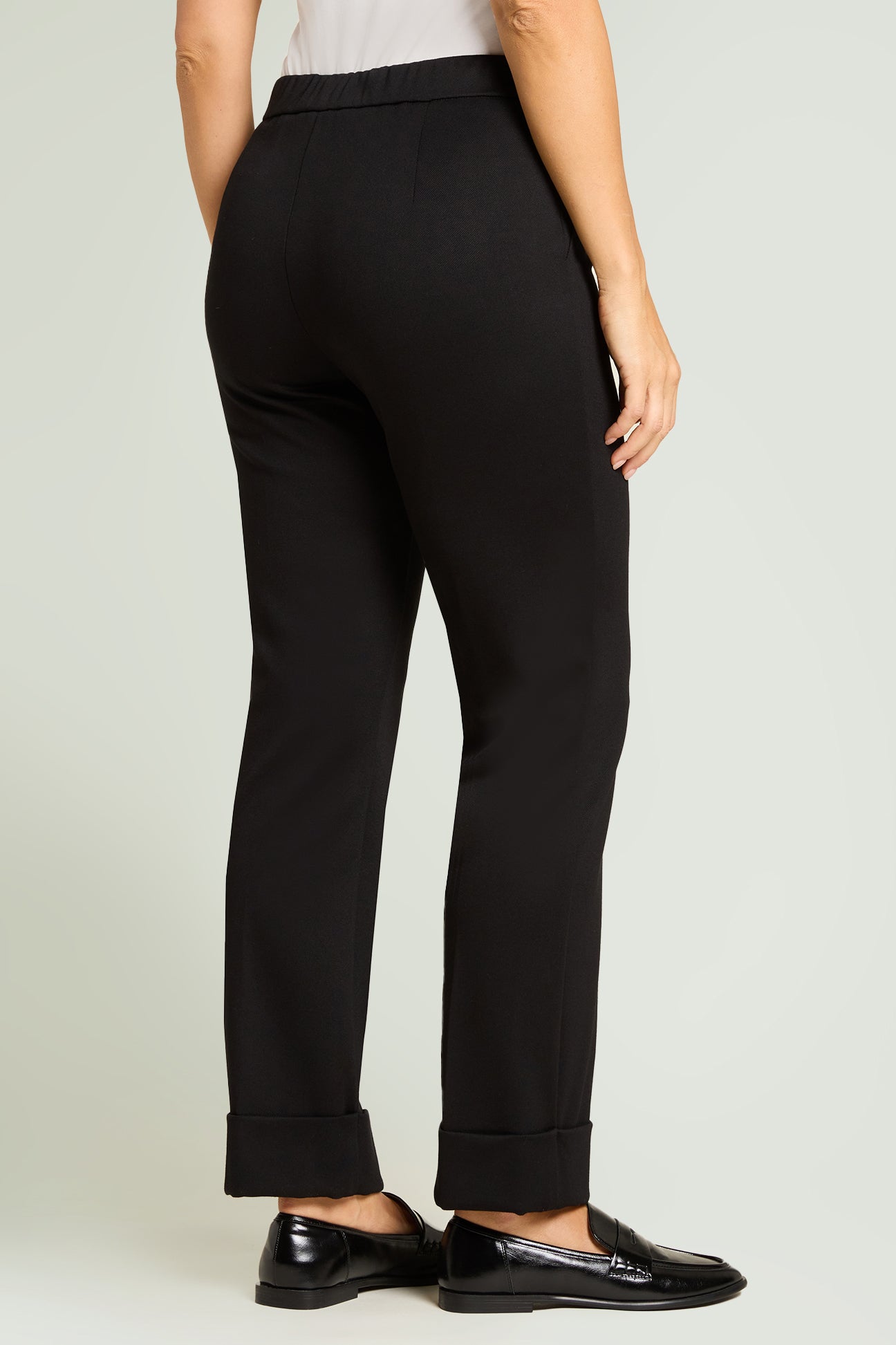 PANTALONI PULL-ON CHINOS CON RISVOLTO