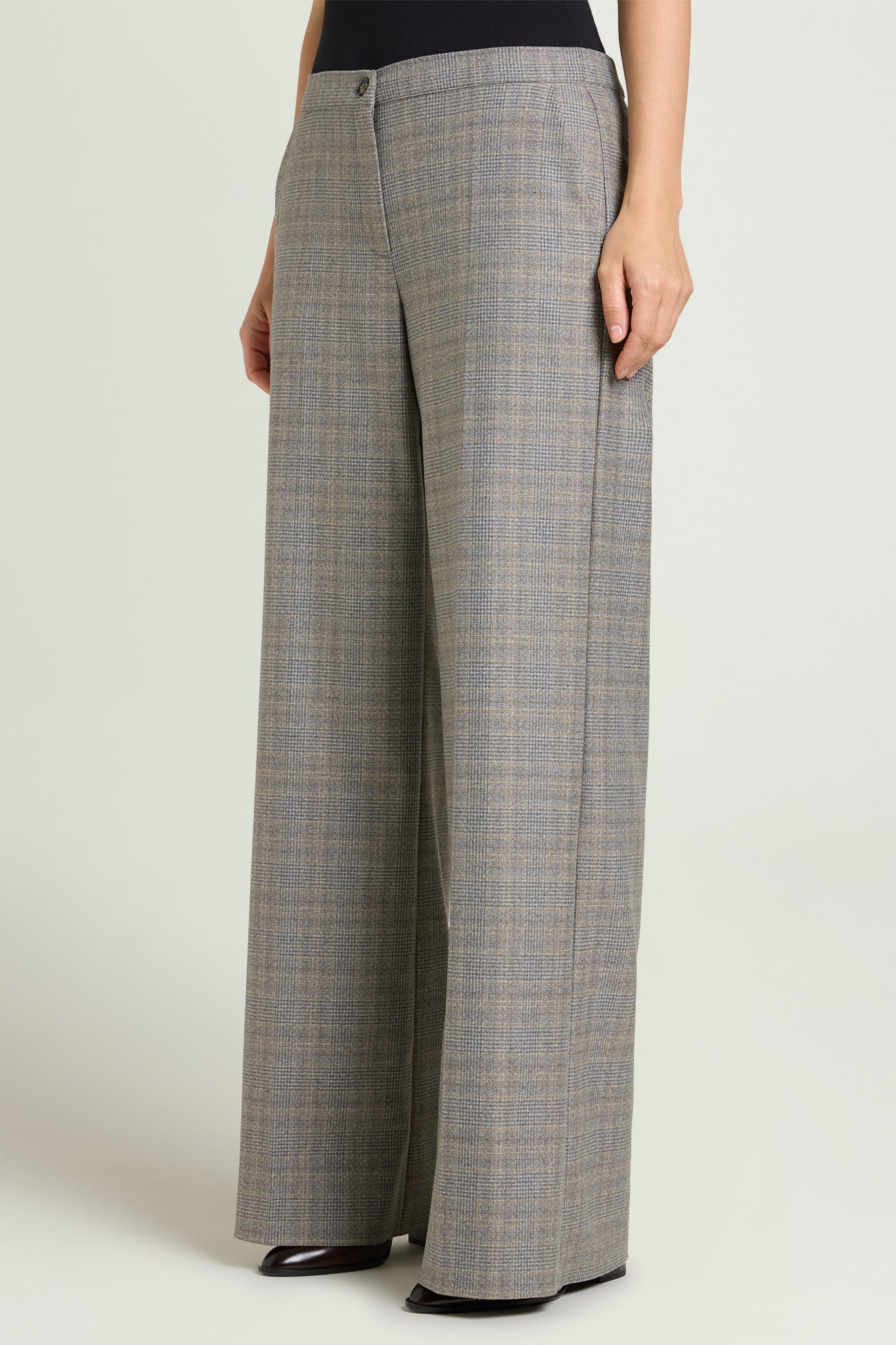 PANTALONI WIDE LEG IN GALLES