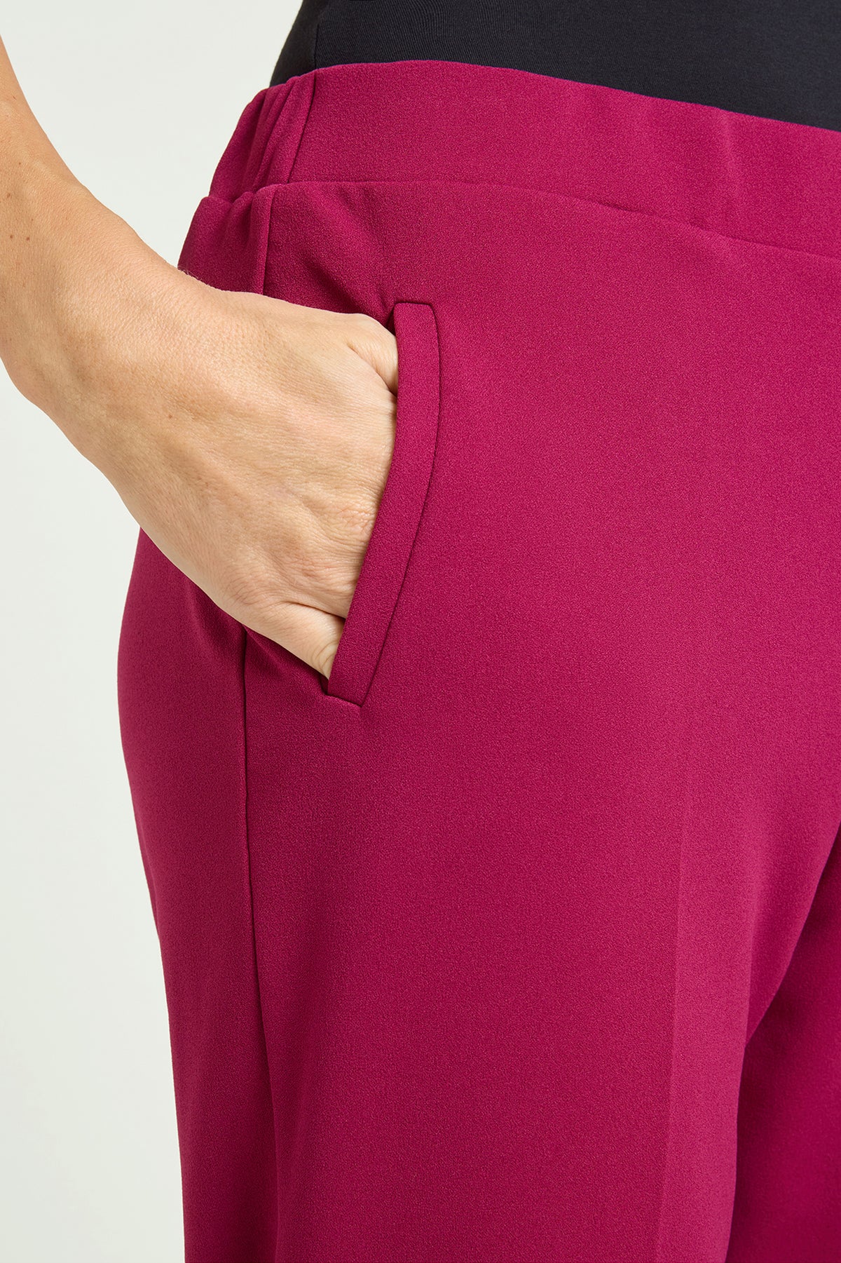 PANTALONI PULL-ON CHINOS IN CREPE