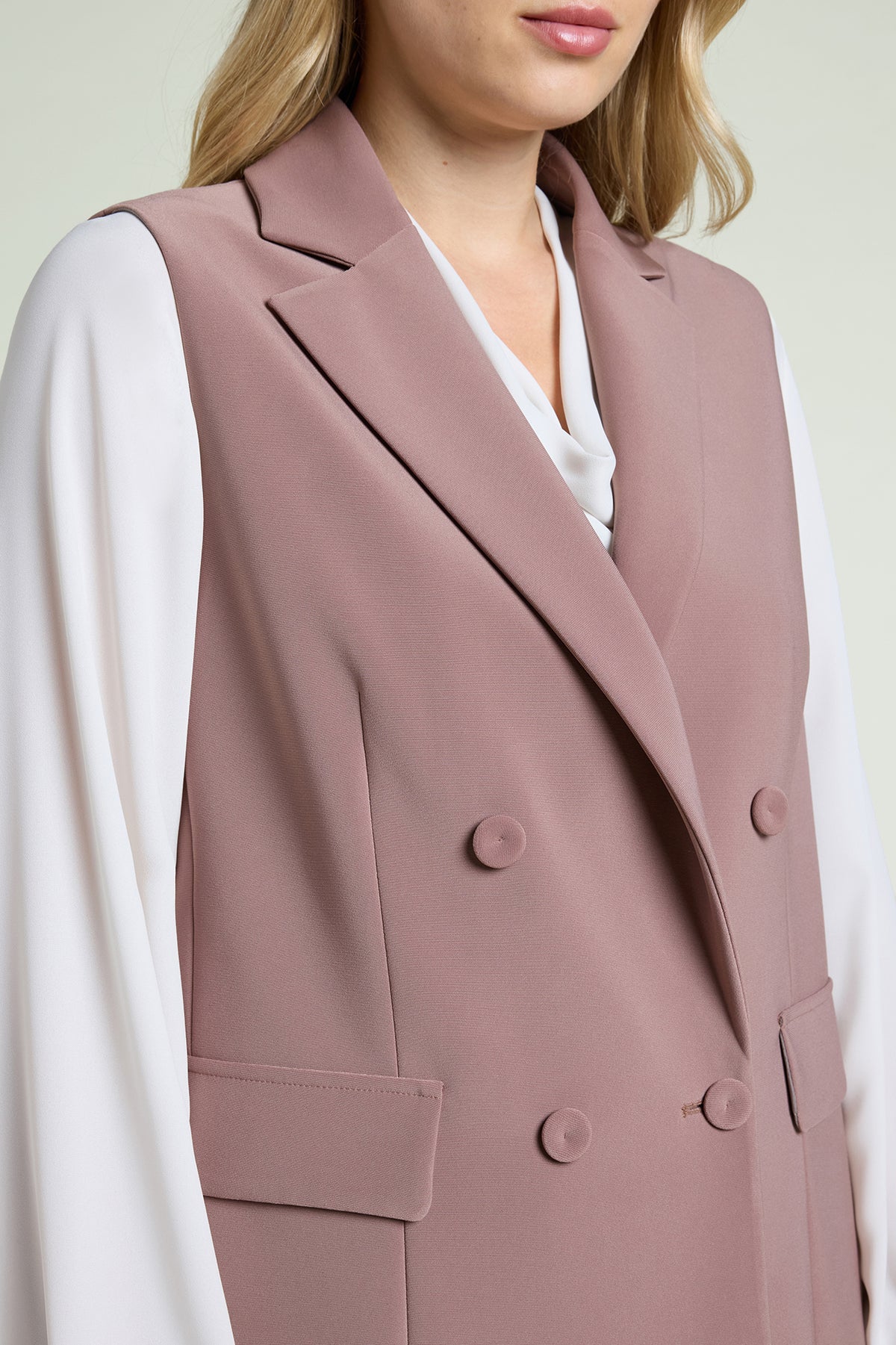 GIACCA-GILET IN COMPACT STRETCH
