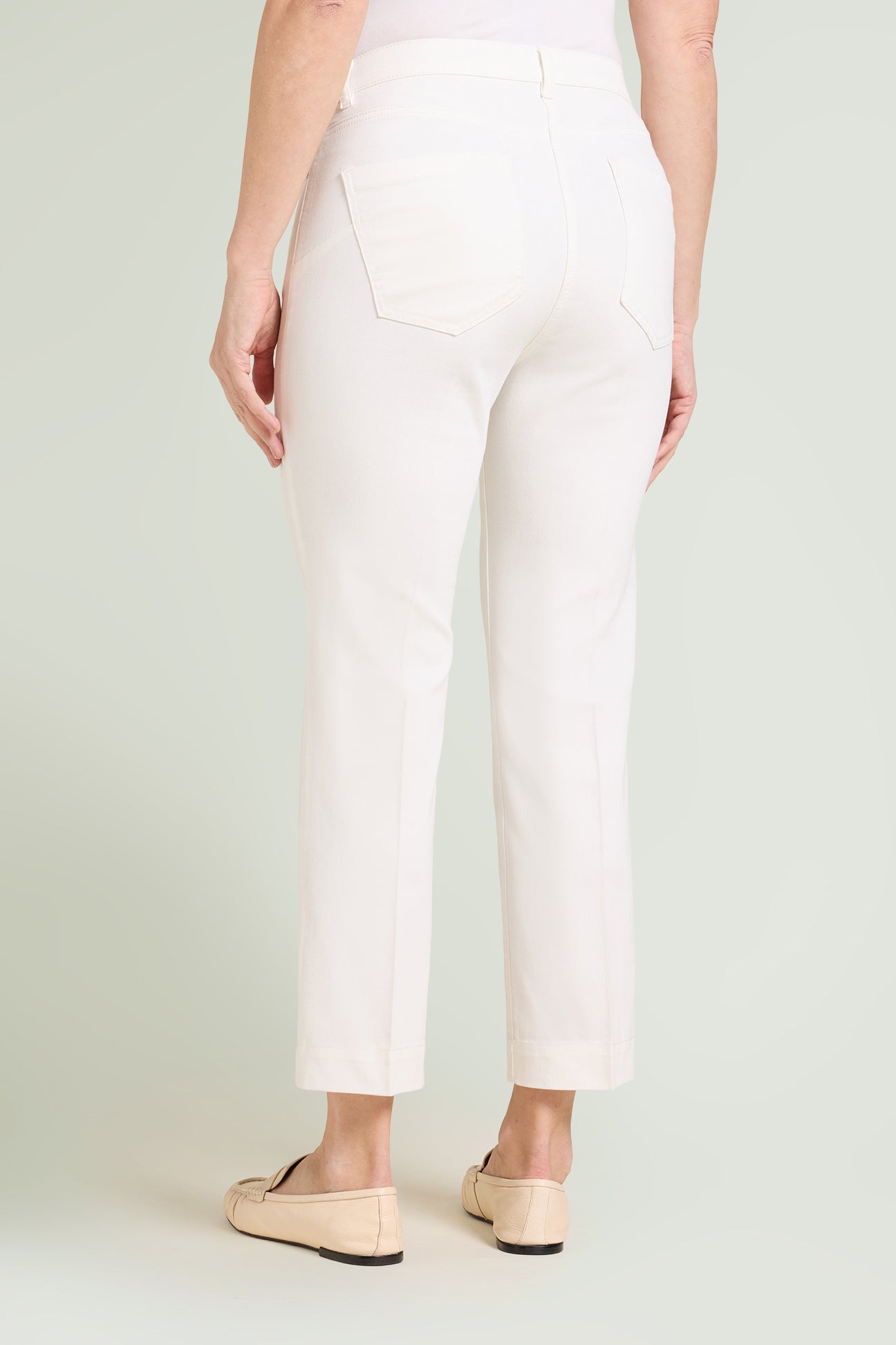 PANTALONI KICK FLARE IN DRILL