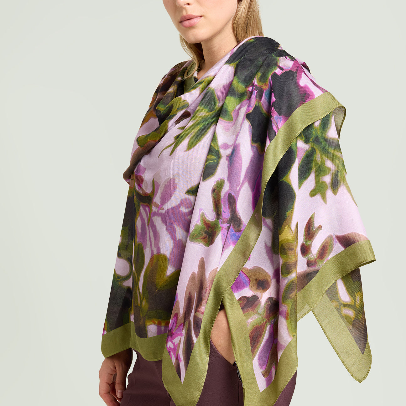 SCIARPA FOULARD STAMPATA