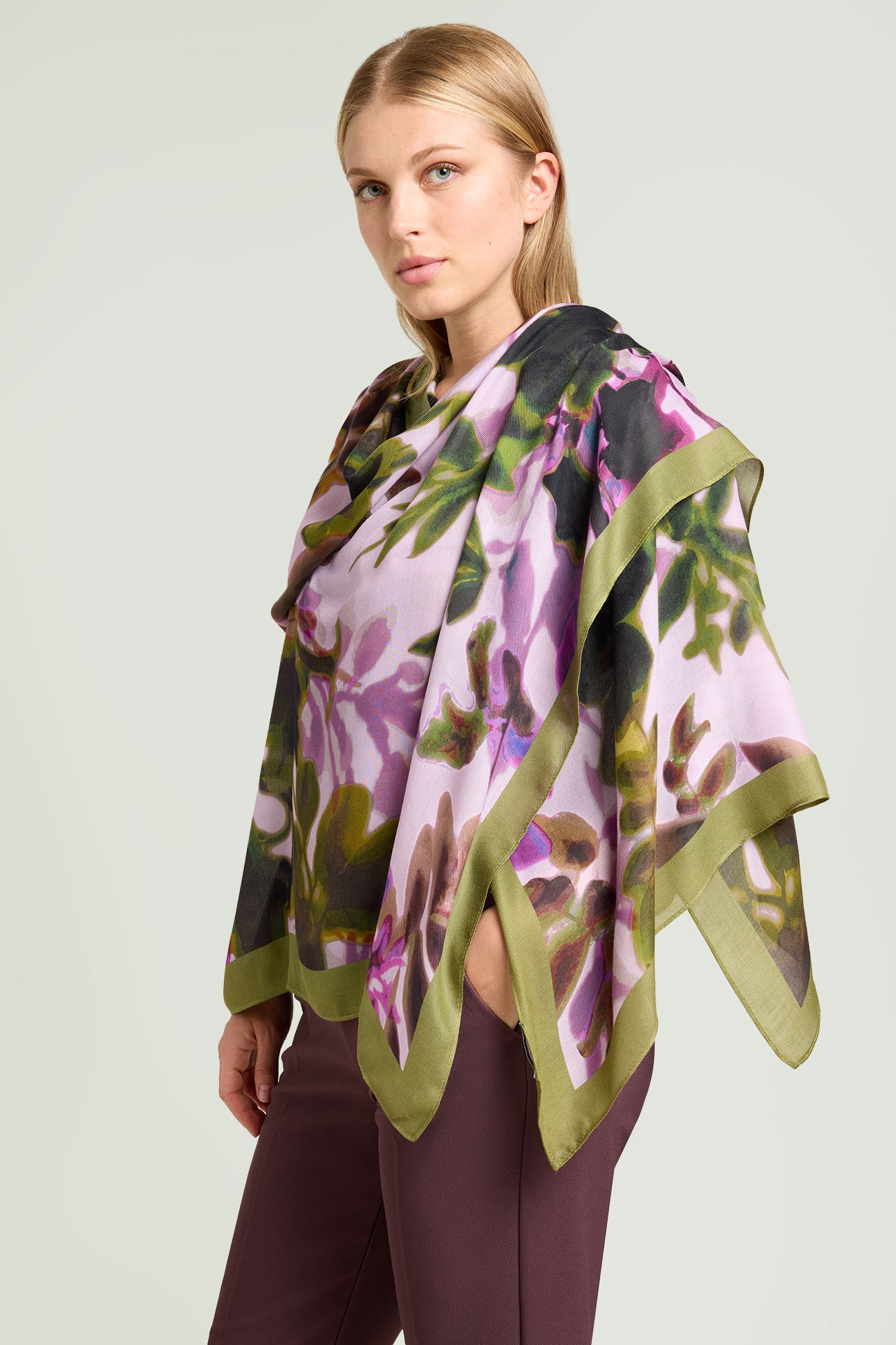 SCIARPA FOULARD STAMPATA