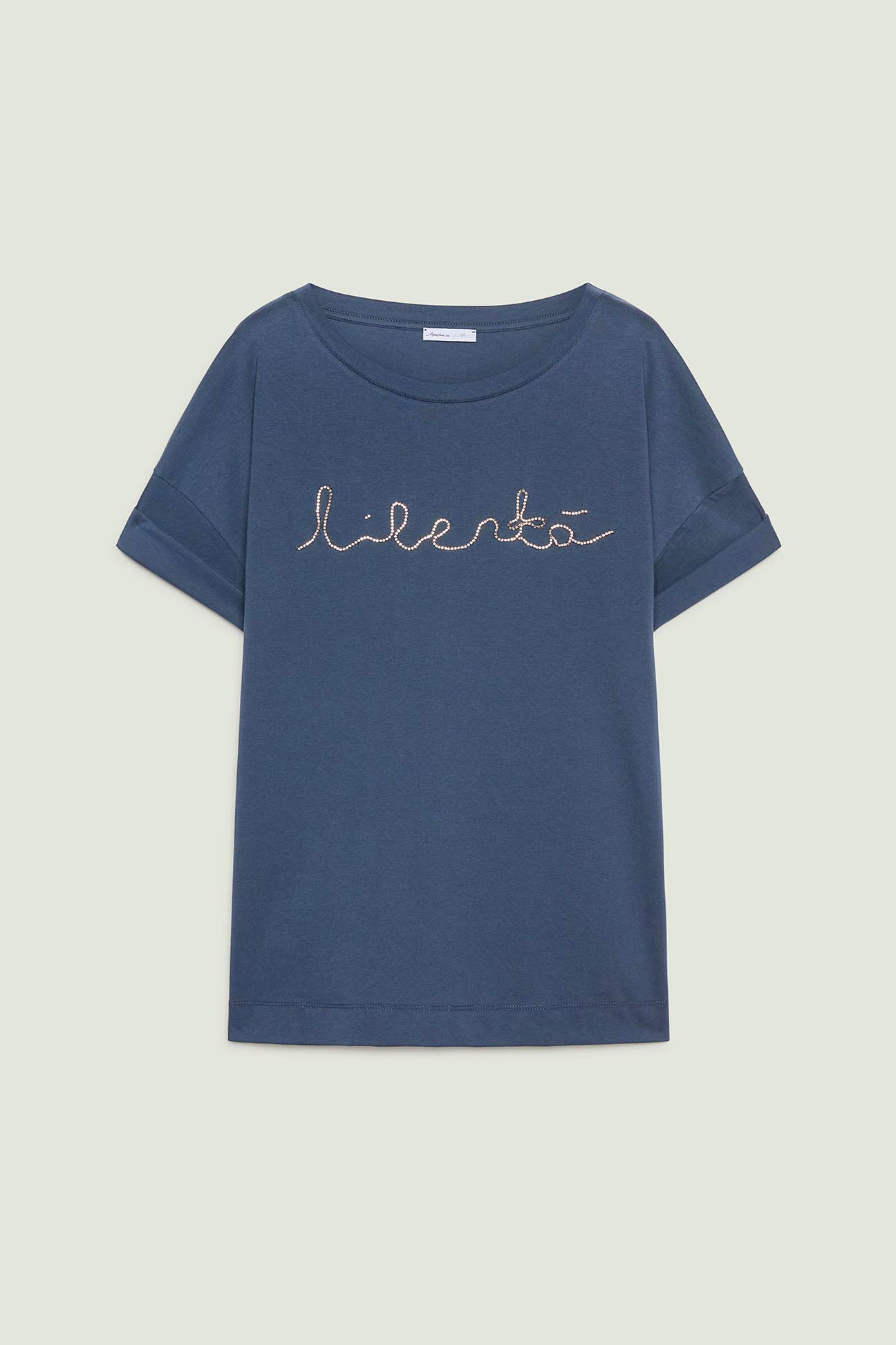 T-SHIRT LETTERING RICAMATA