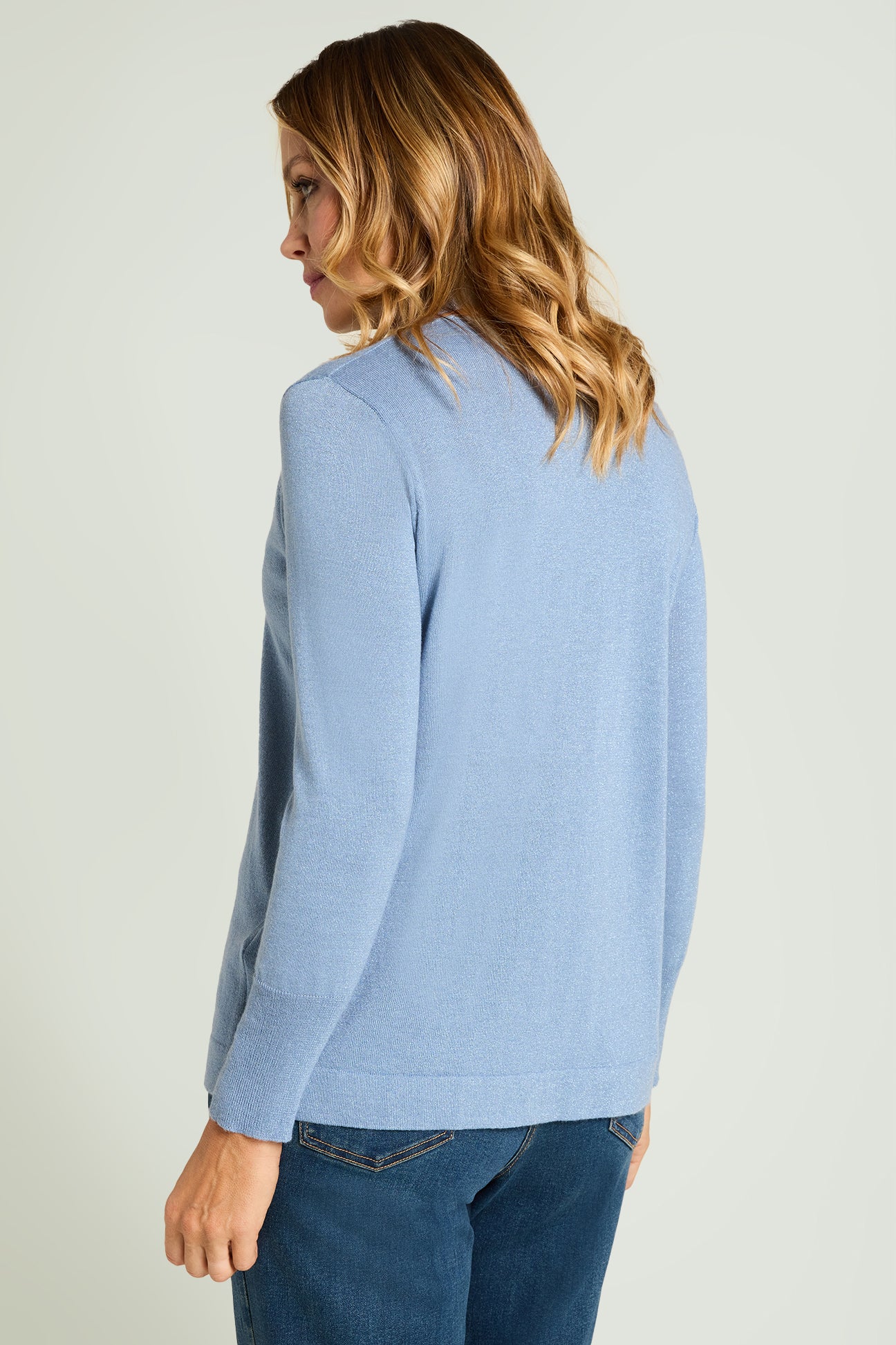 MAGLIA SHINY CON SCIARPINA