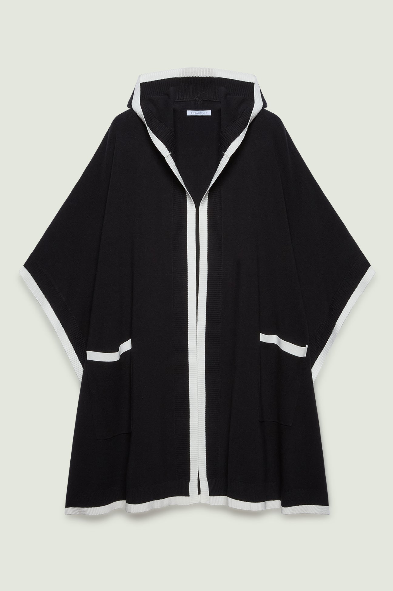 MANTELLA CON BORDI A CONTRASTO