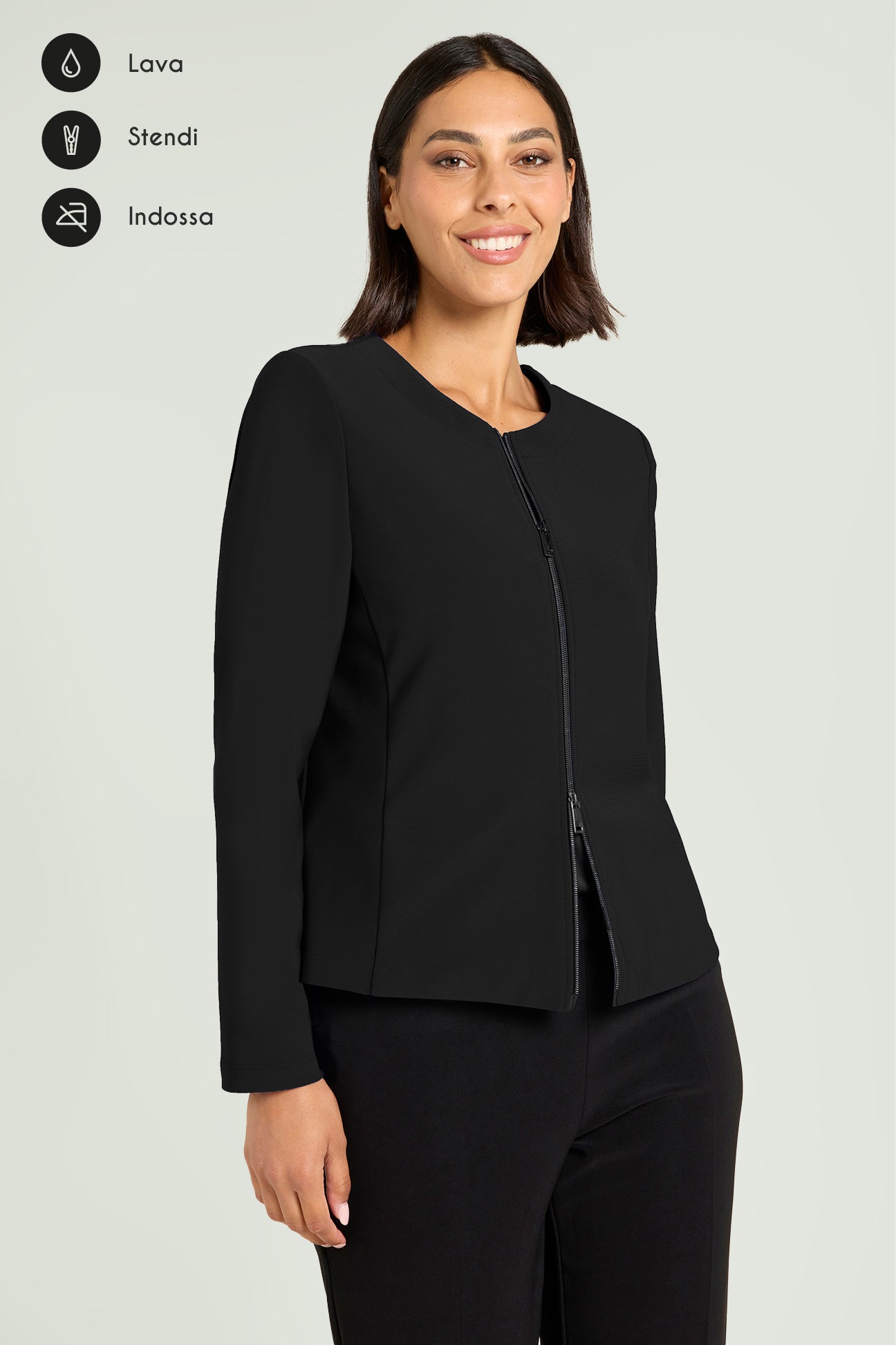 GIACCA IN COMPATTO STRETCH