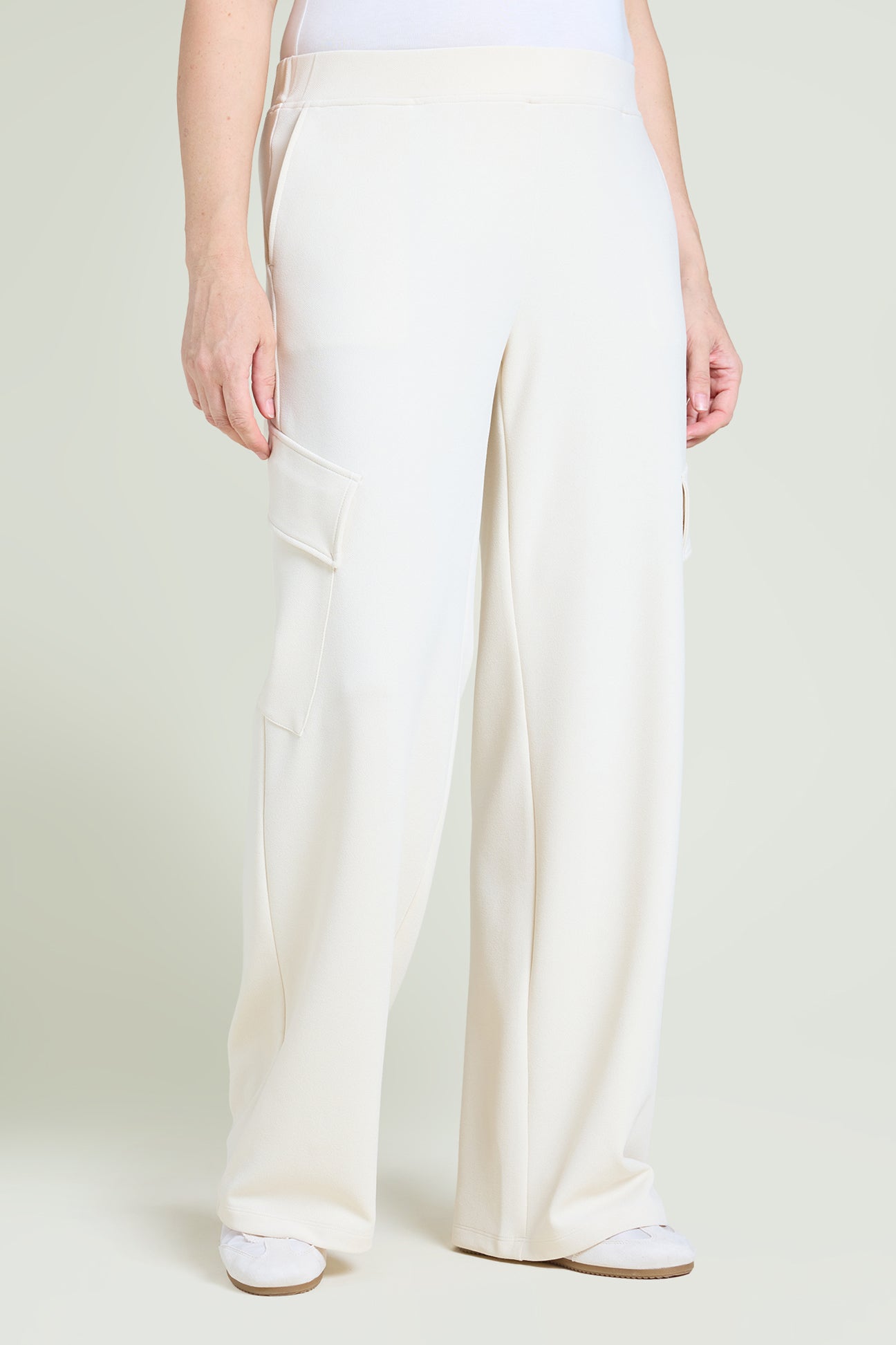 PANTALONI CARGO IN SCUBA TWILL