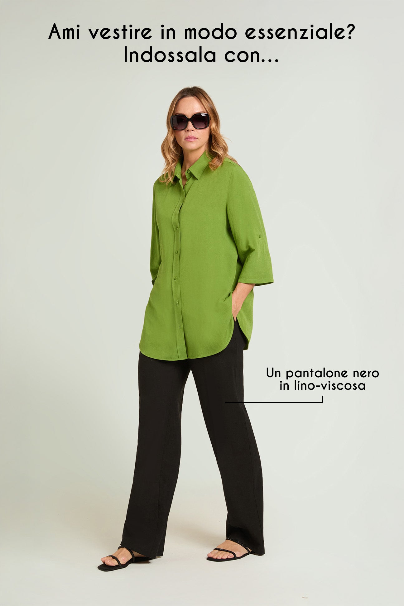 CAMICIA IN LINO-VISCOSA