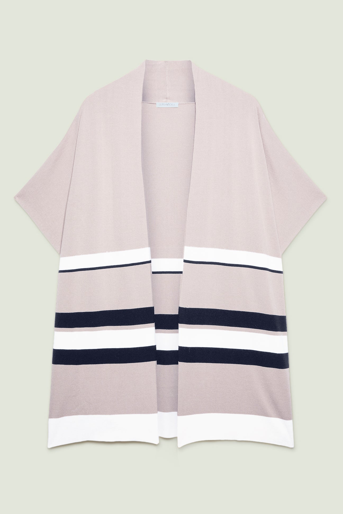 CARDIGAN A RIGHE COLOR BLOCK