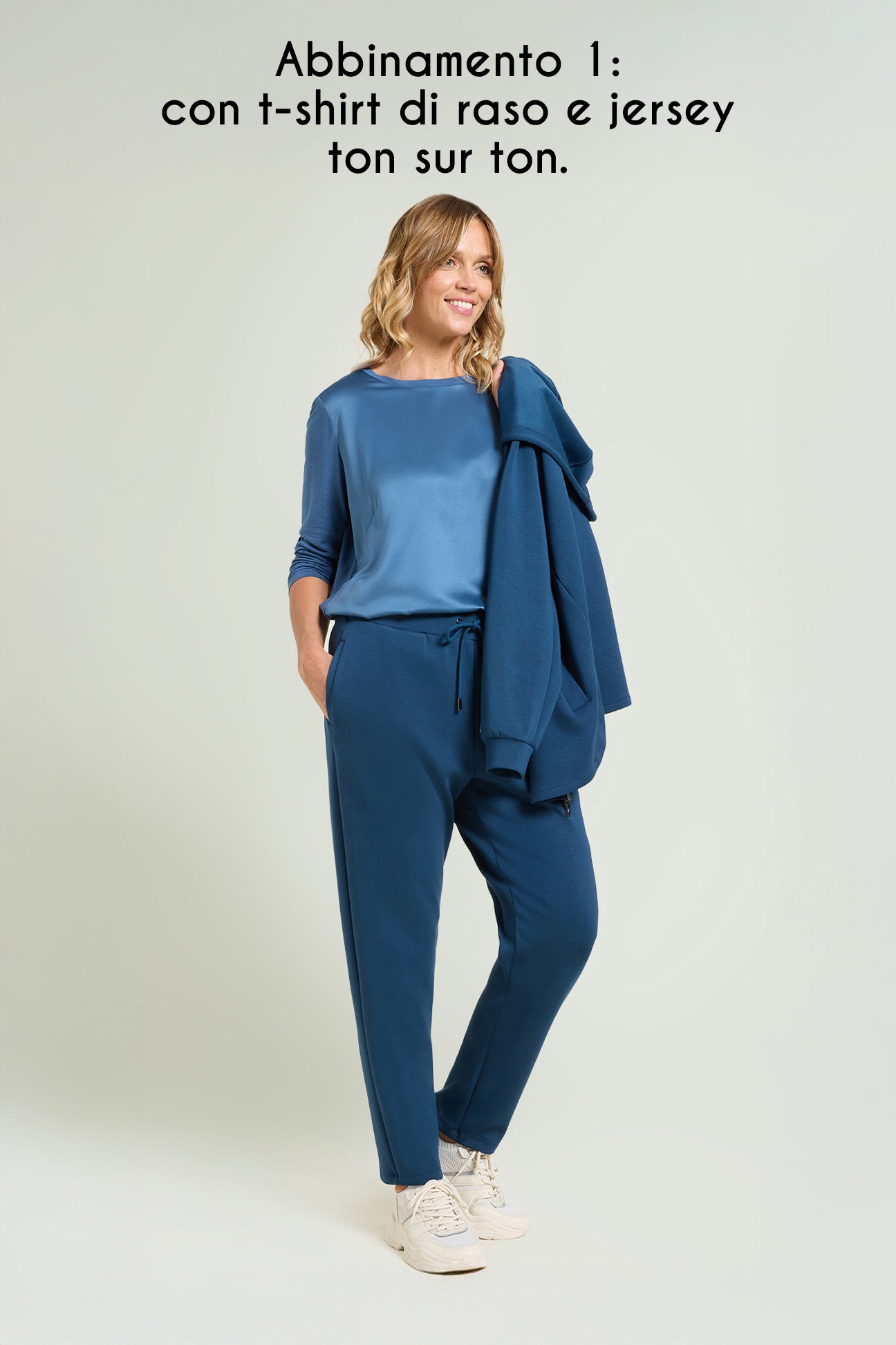 FELPA IN JERSEY SCUBA CON CAPPUCCIO