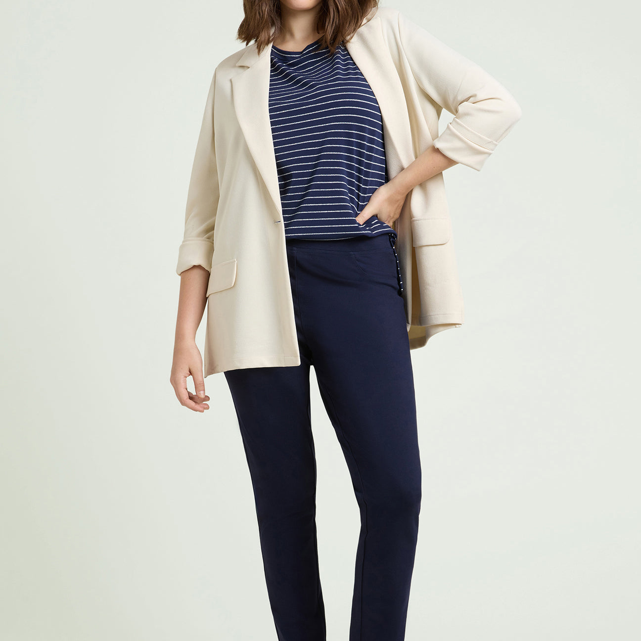 PANTALONI PULL-ON SKINNY IN PUNTO MILANO