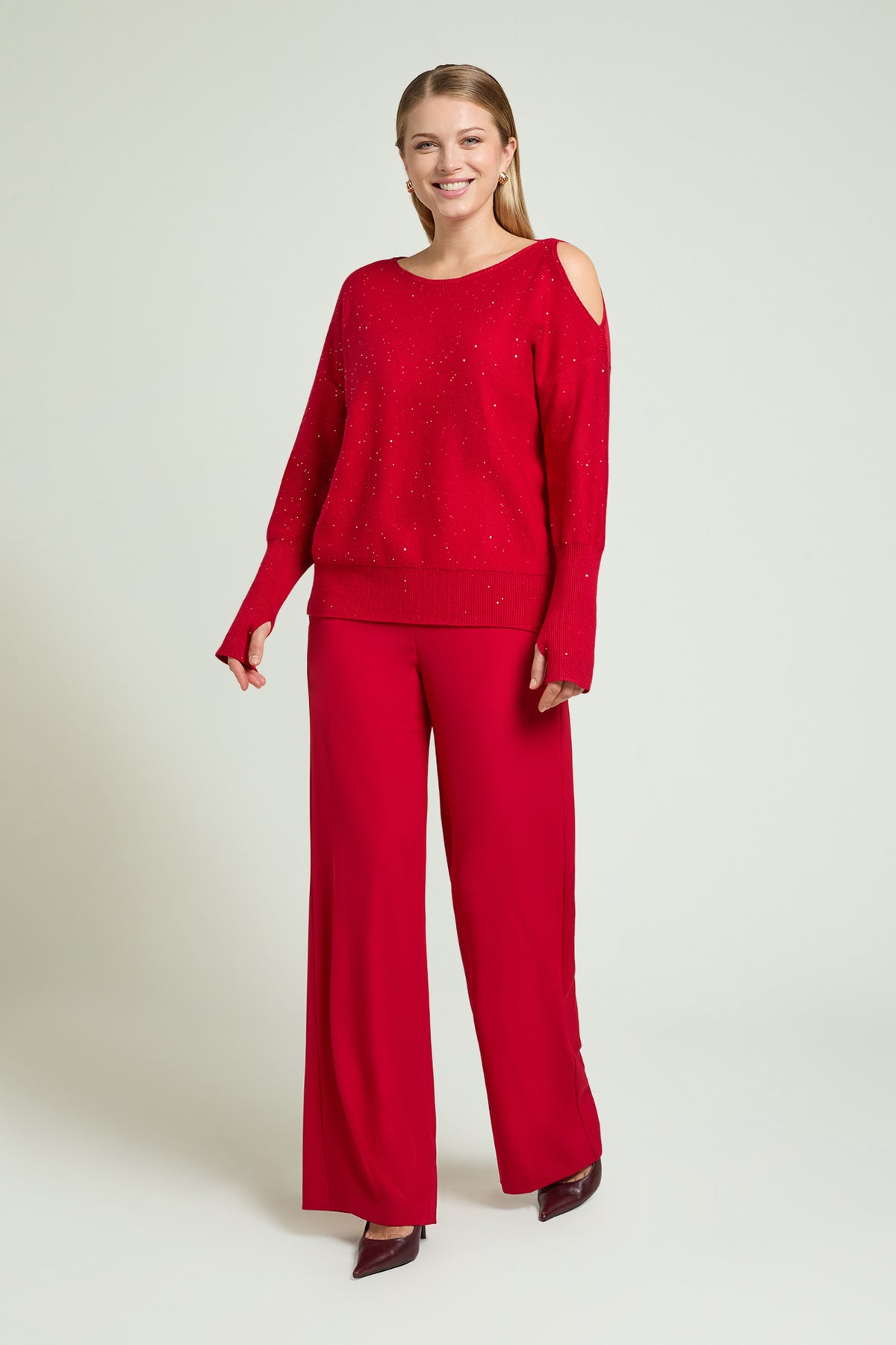MAGLIA CUT-OFF CON PUNTI LUCE