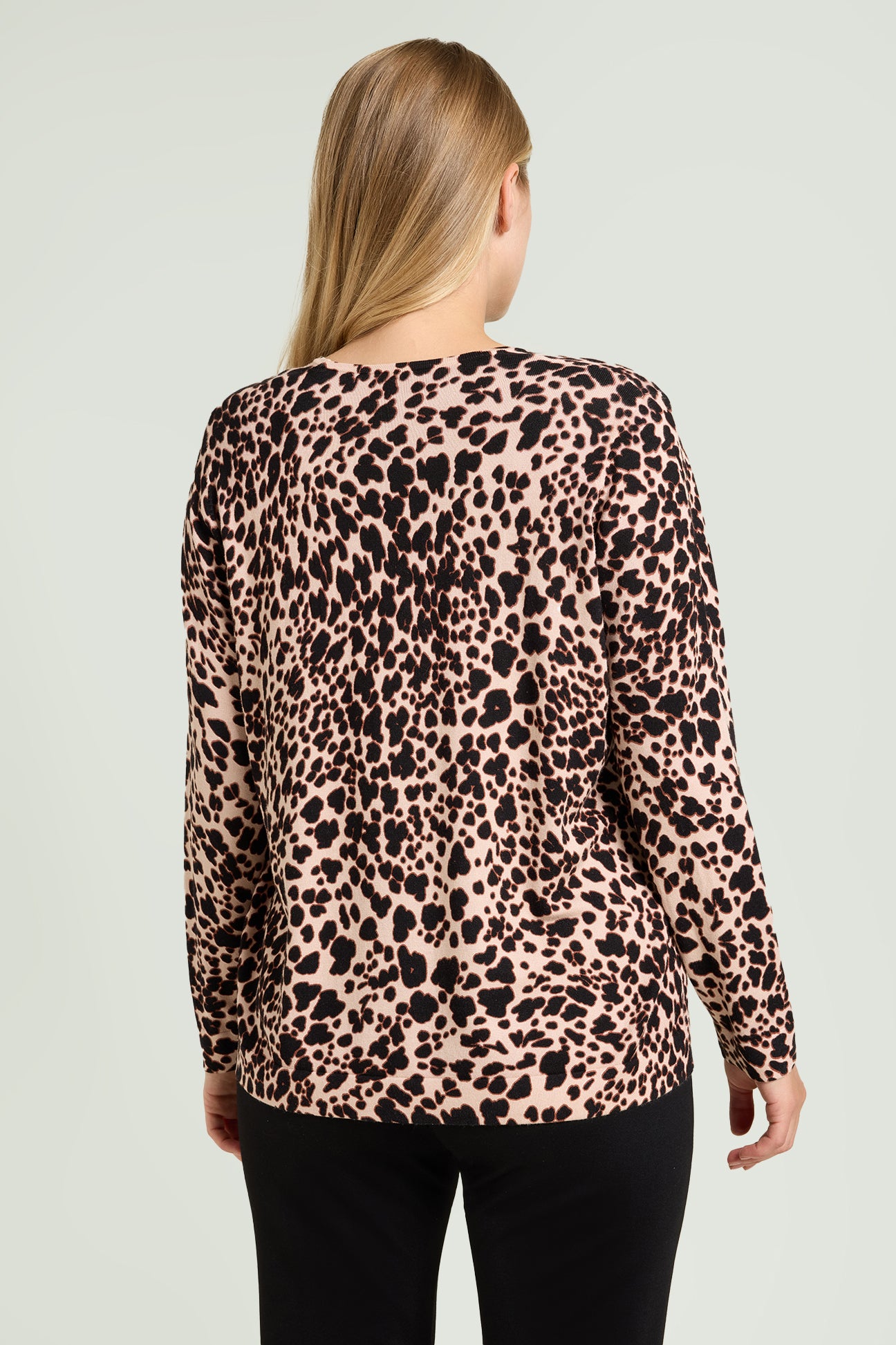 MAGLIA CON STAMPA ANIMALIER