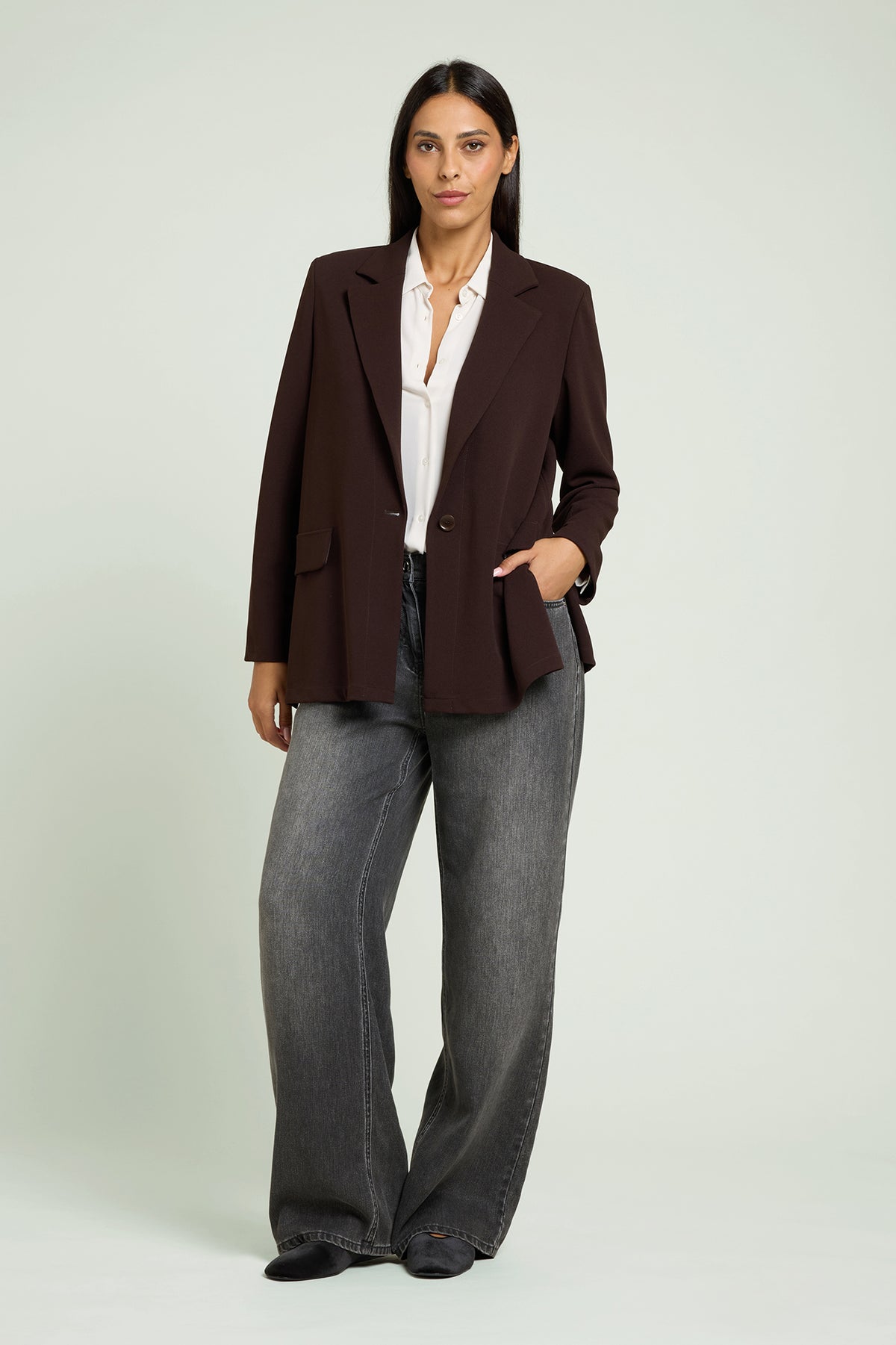 GIACCA INFORMALE IN SCUBA TWILL