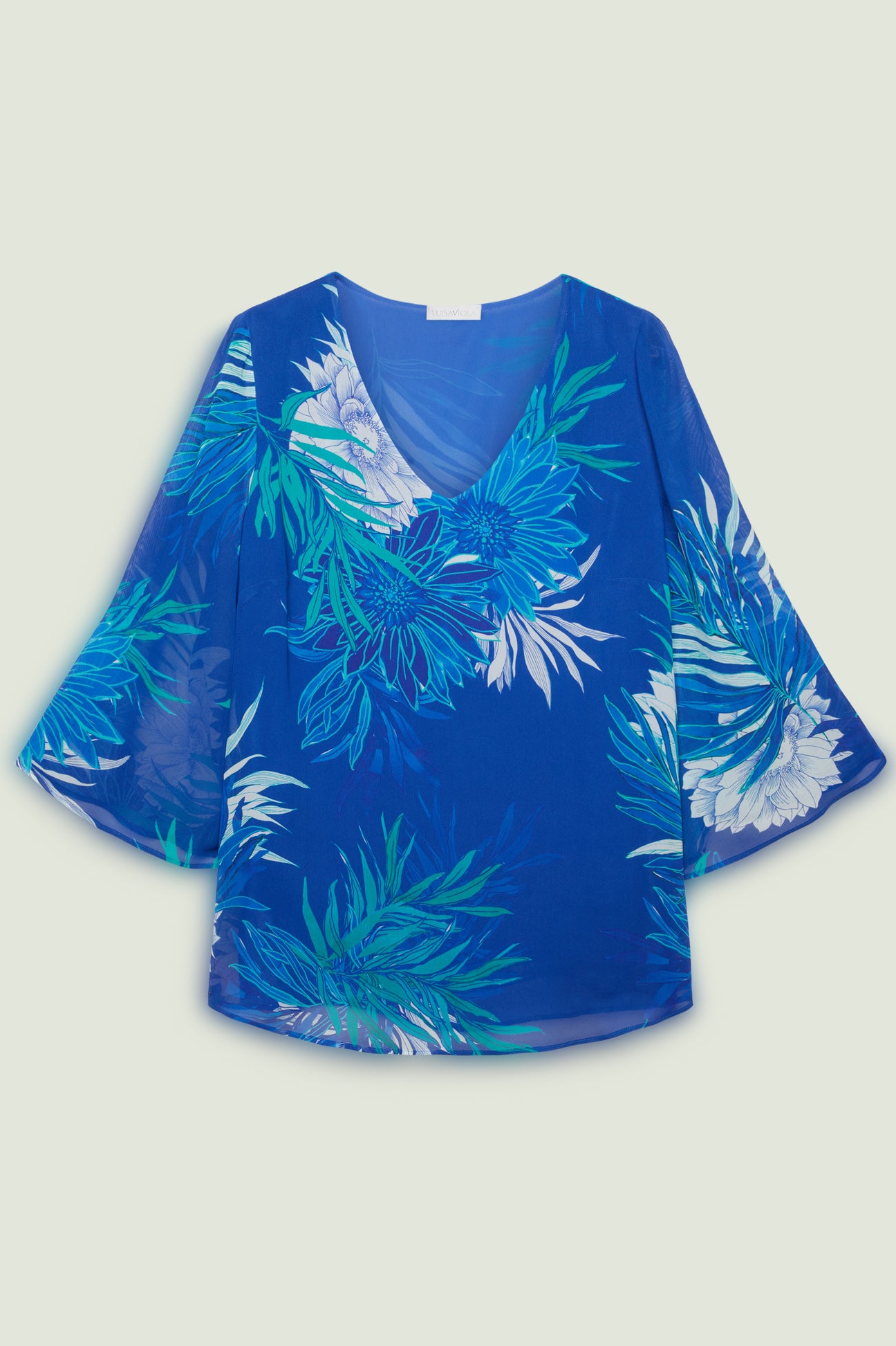 BLUSA IN GEORGETTE STAMPATA