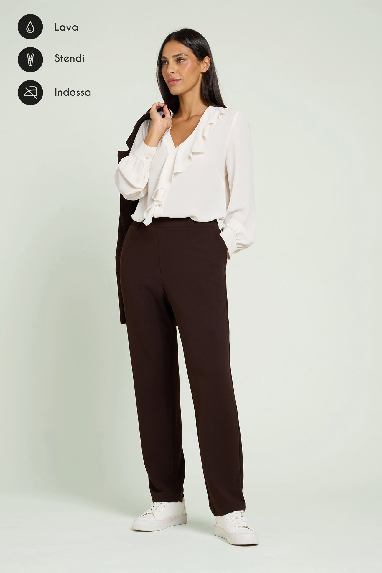 PANTALONI JOGGER IN SCUBA TWILL