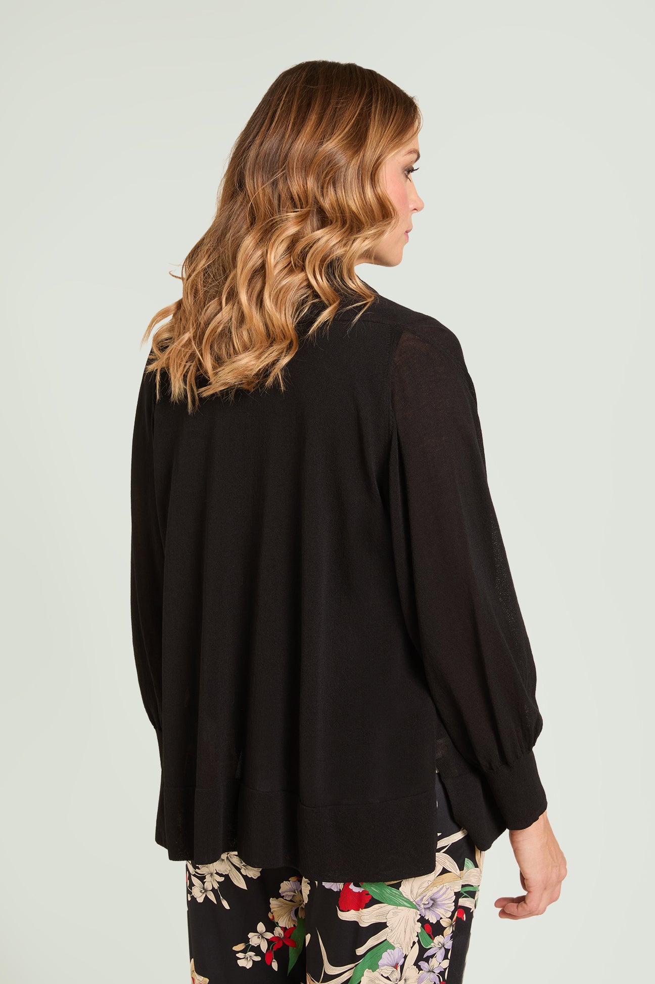 CARDIGAN IN VISCOSA CREPE