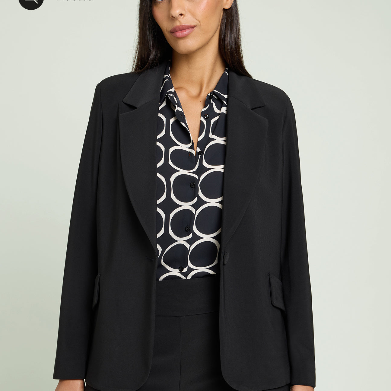 BLAZER IN COMPACT STRETCH