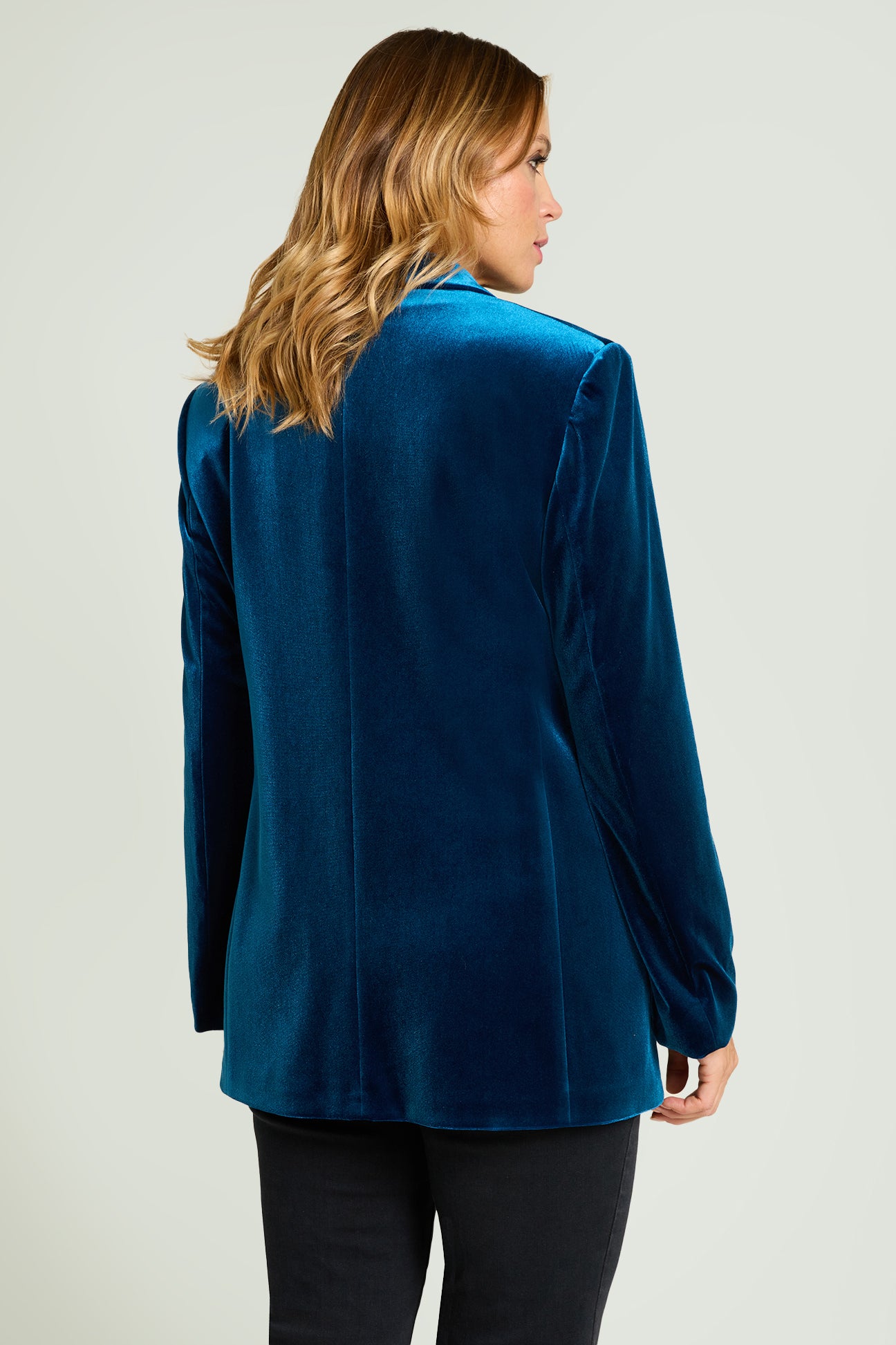 BLAZER IN VELLUTO STRETCH