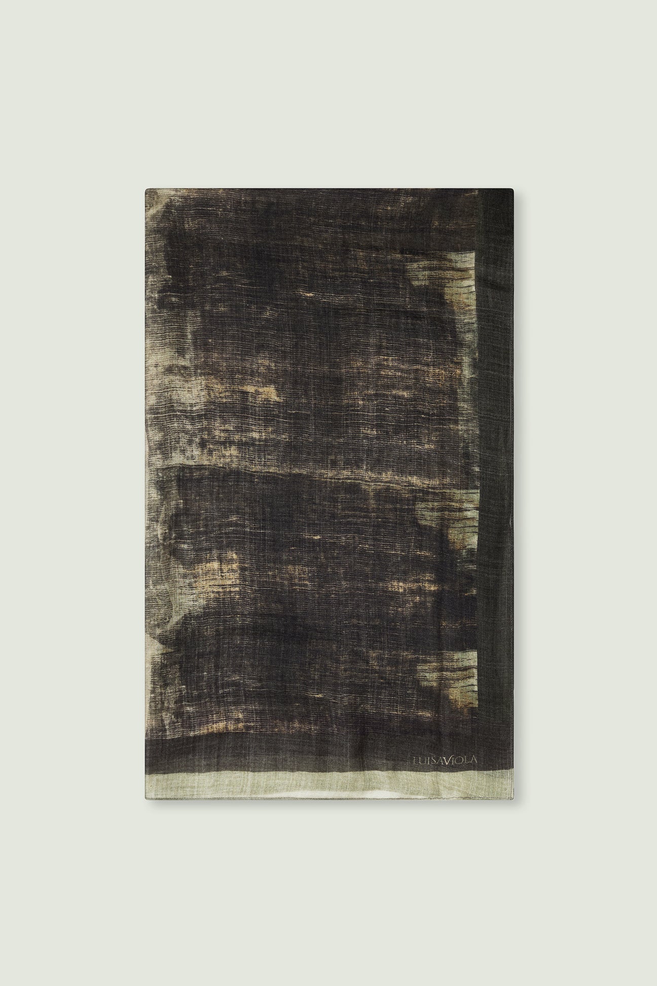 SCIARPA DI PURA LANA CON STAMPA PITTORICA