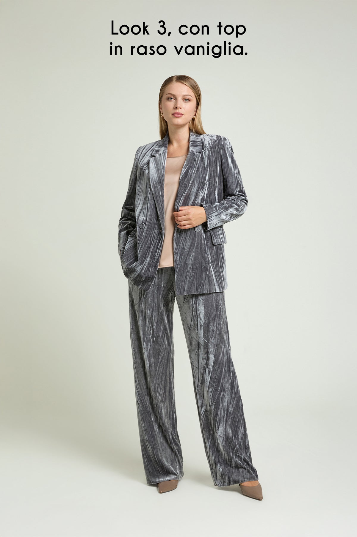 BLAZER IN VELLUTO FROISSE'