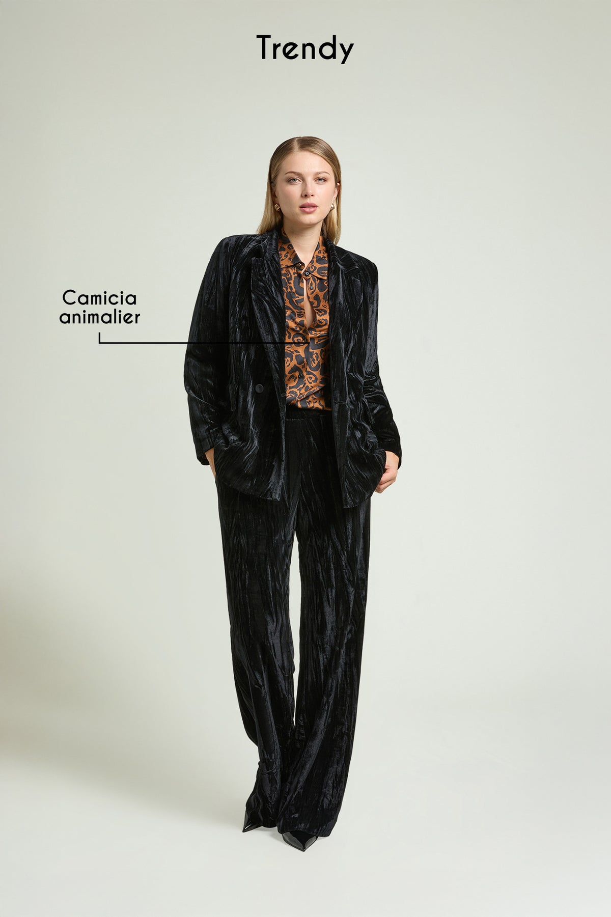 BLAZER IN VELLUTO FROISSE'