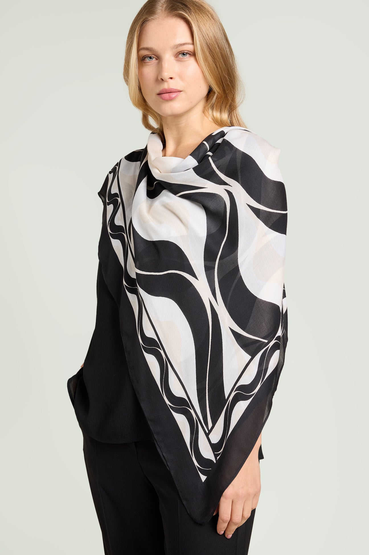 SCIARPA-FOULARD STAMPATA