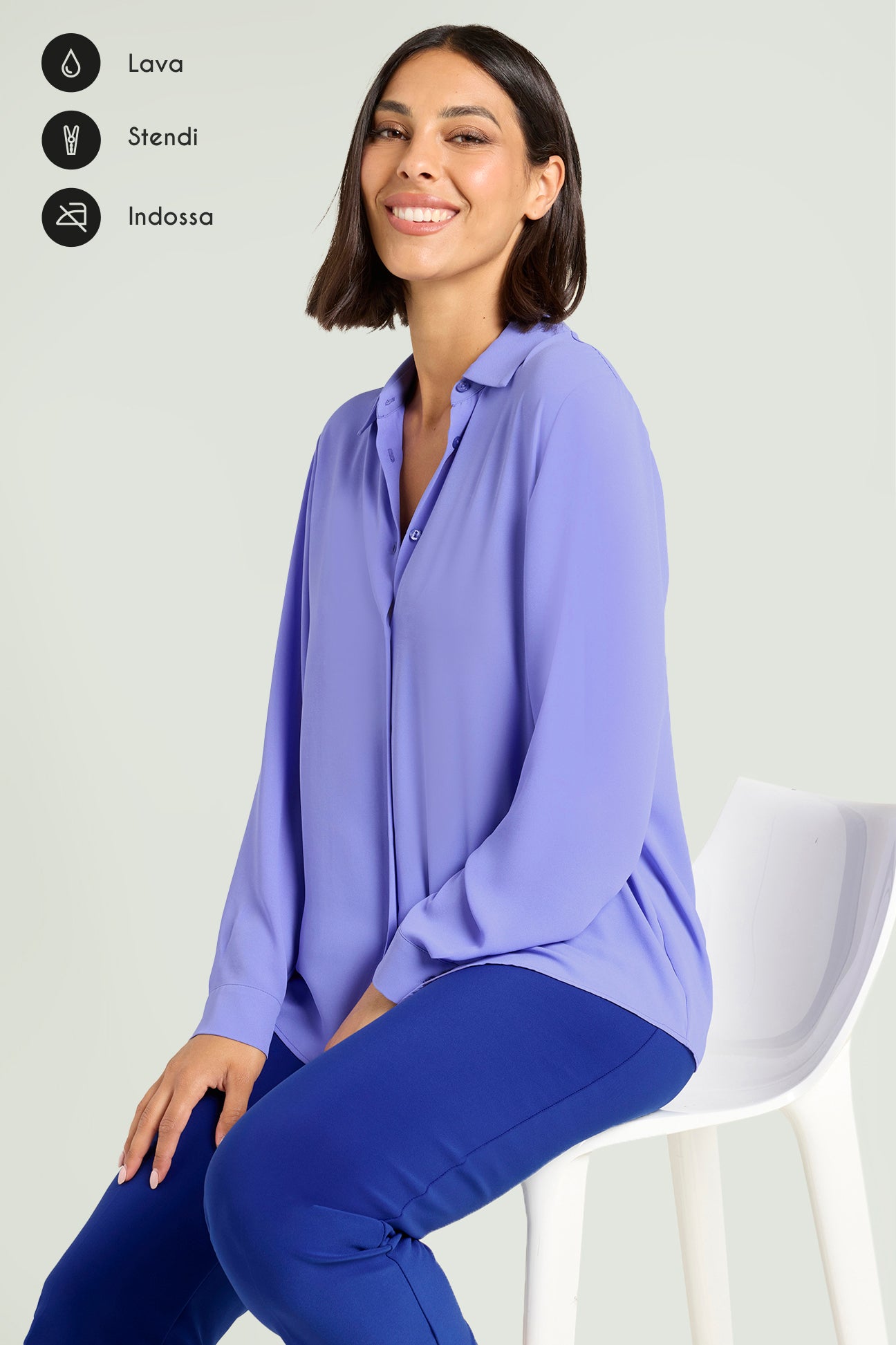 CAMICIA IN DOPPIA GEORGETTE