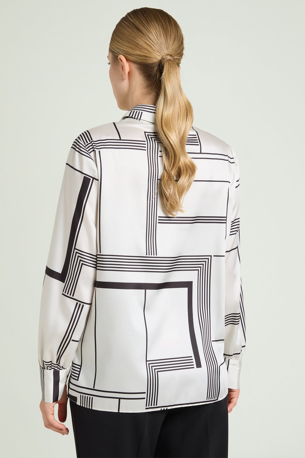 CAMICIA IN  SATIN STAMPATO