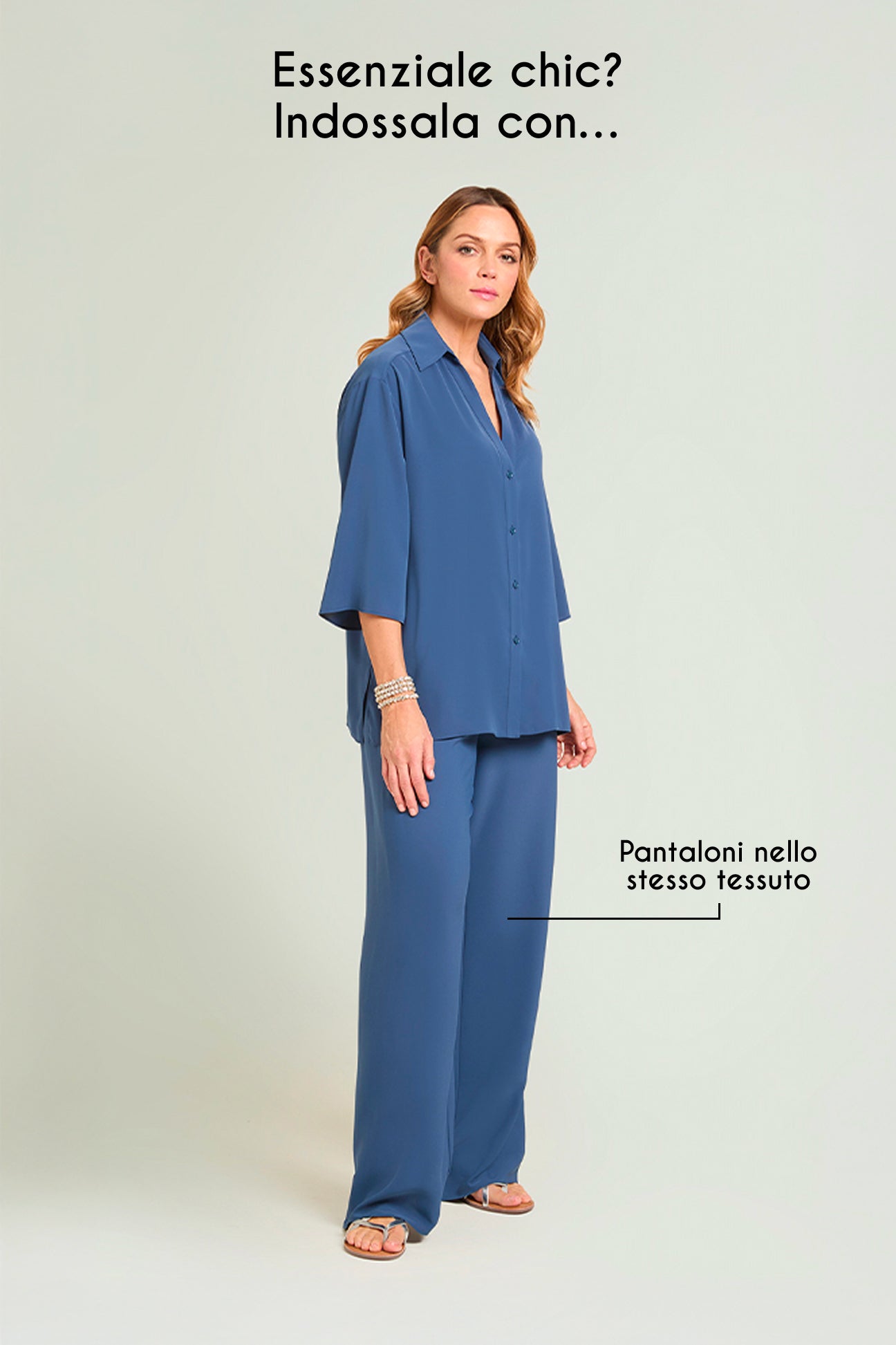 CAMICIA IN TESSUTO FLUIDO SILKY TOUCH