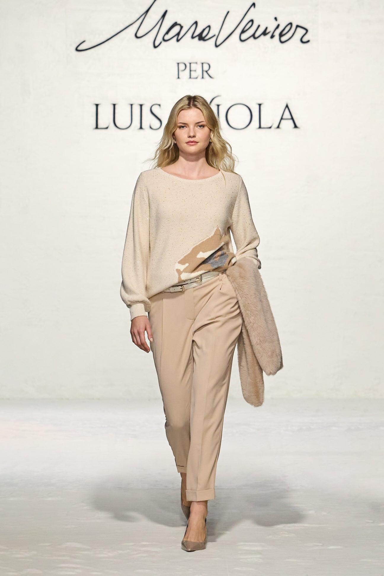 MAGLIA CON INTARSIO ANIMALIER