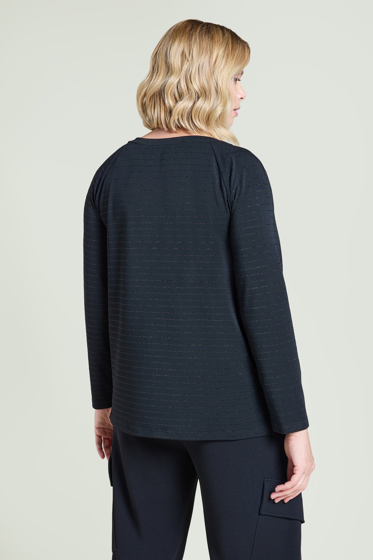 T-SHIRT A RIGHE LUREX