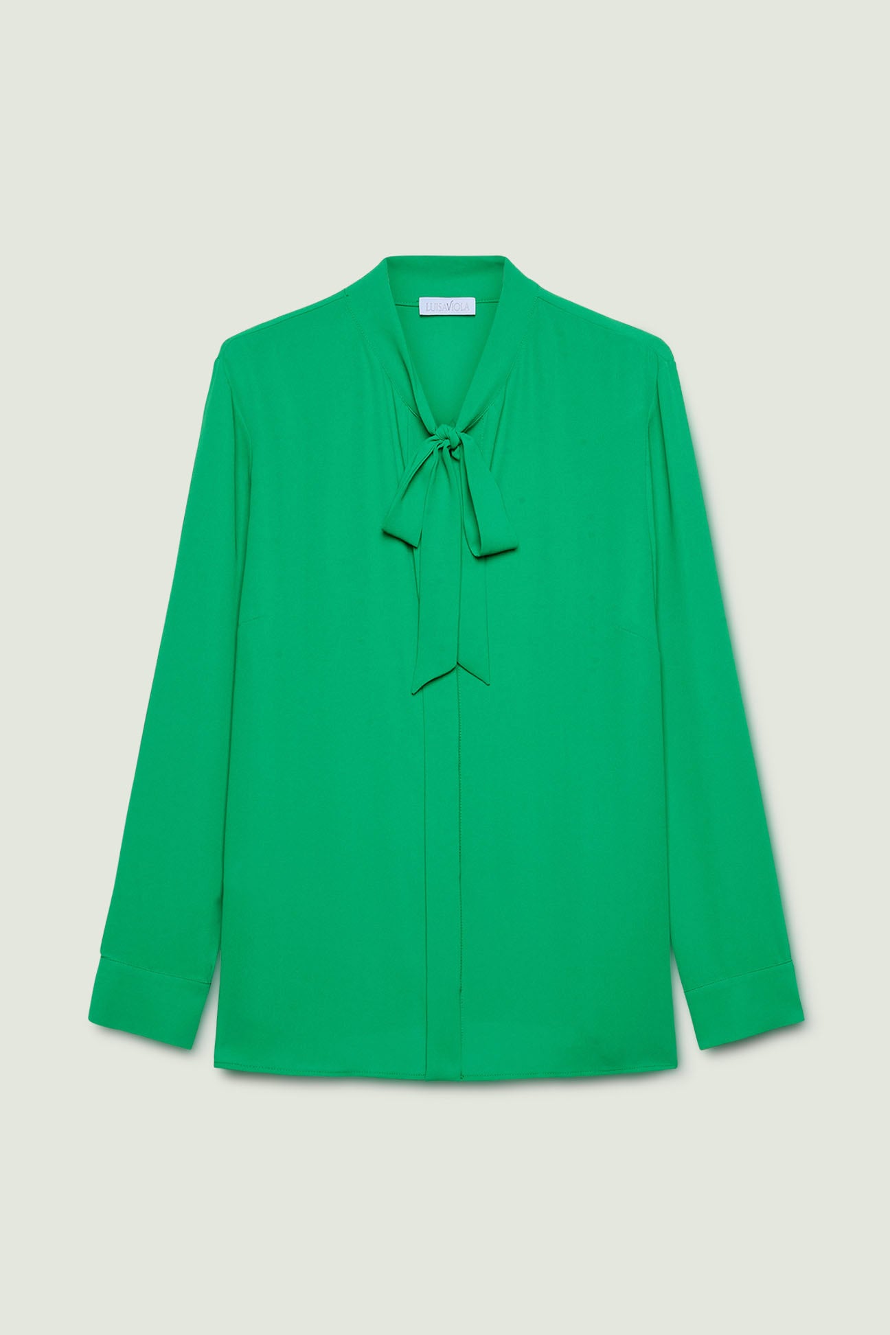 BLUSA IN DOPPIA GEORGETTE CON SCIARPINA