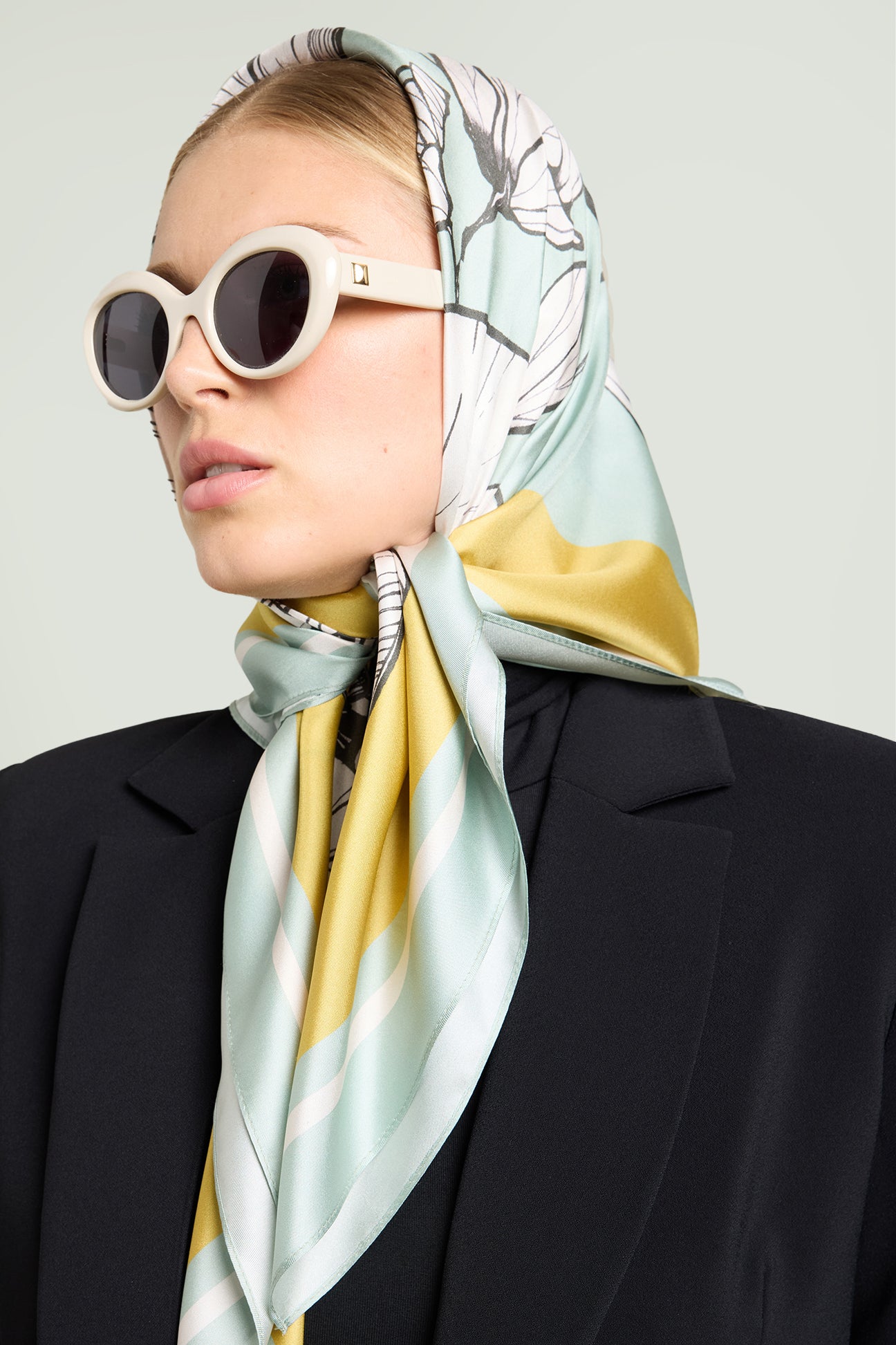 FOULARD STAMPATO IN PURA SETA