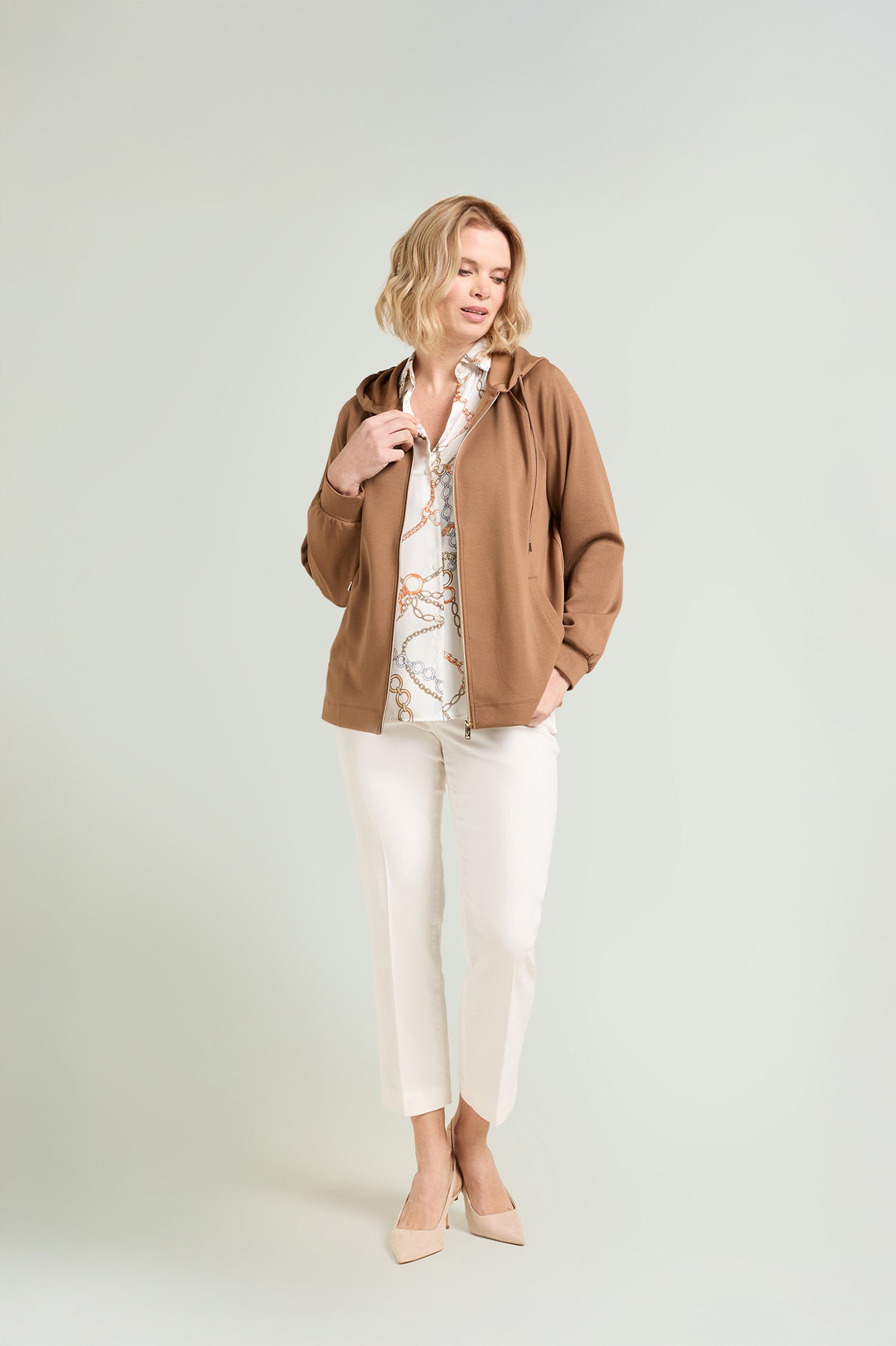 CAMICIA IN SATIN STAMPATO