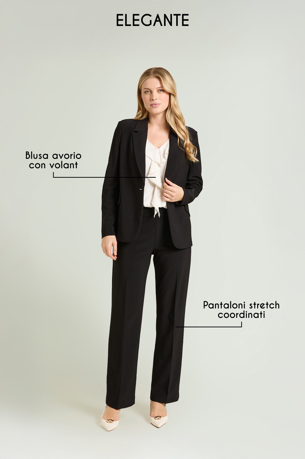 BLAZER IN COMPACT STRETCH