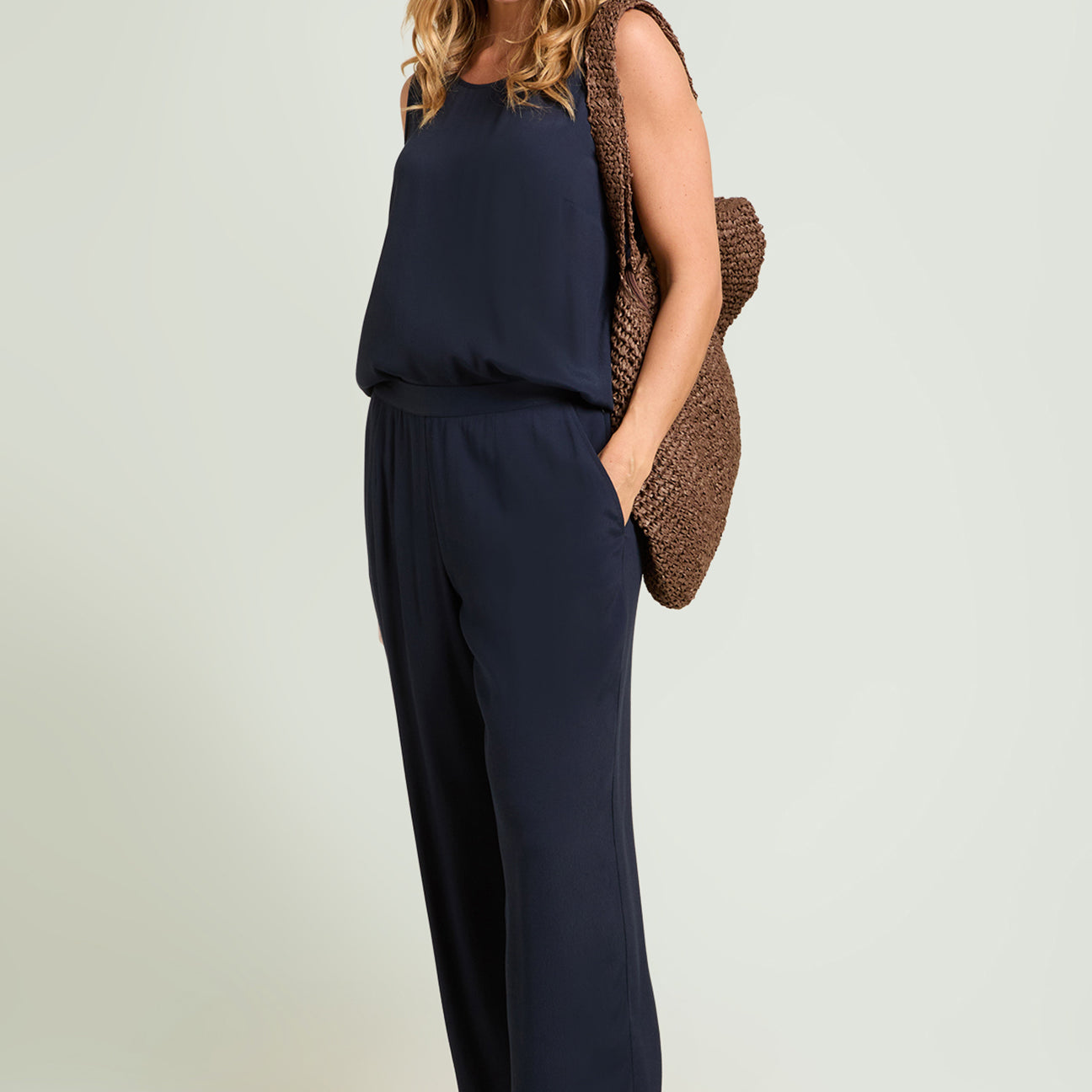 PANTALONI AMPI IN MAROCAINE