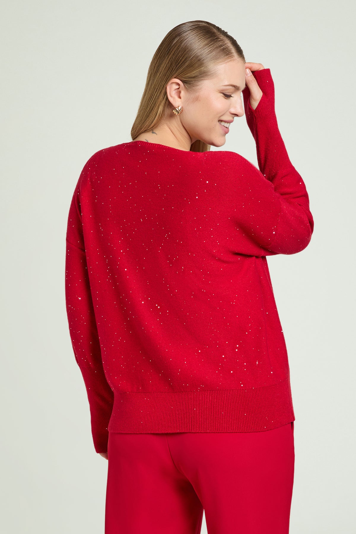 MAGLIA CUT-OFF CON PUNTI LUCE