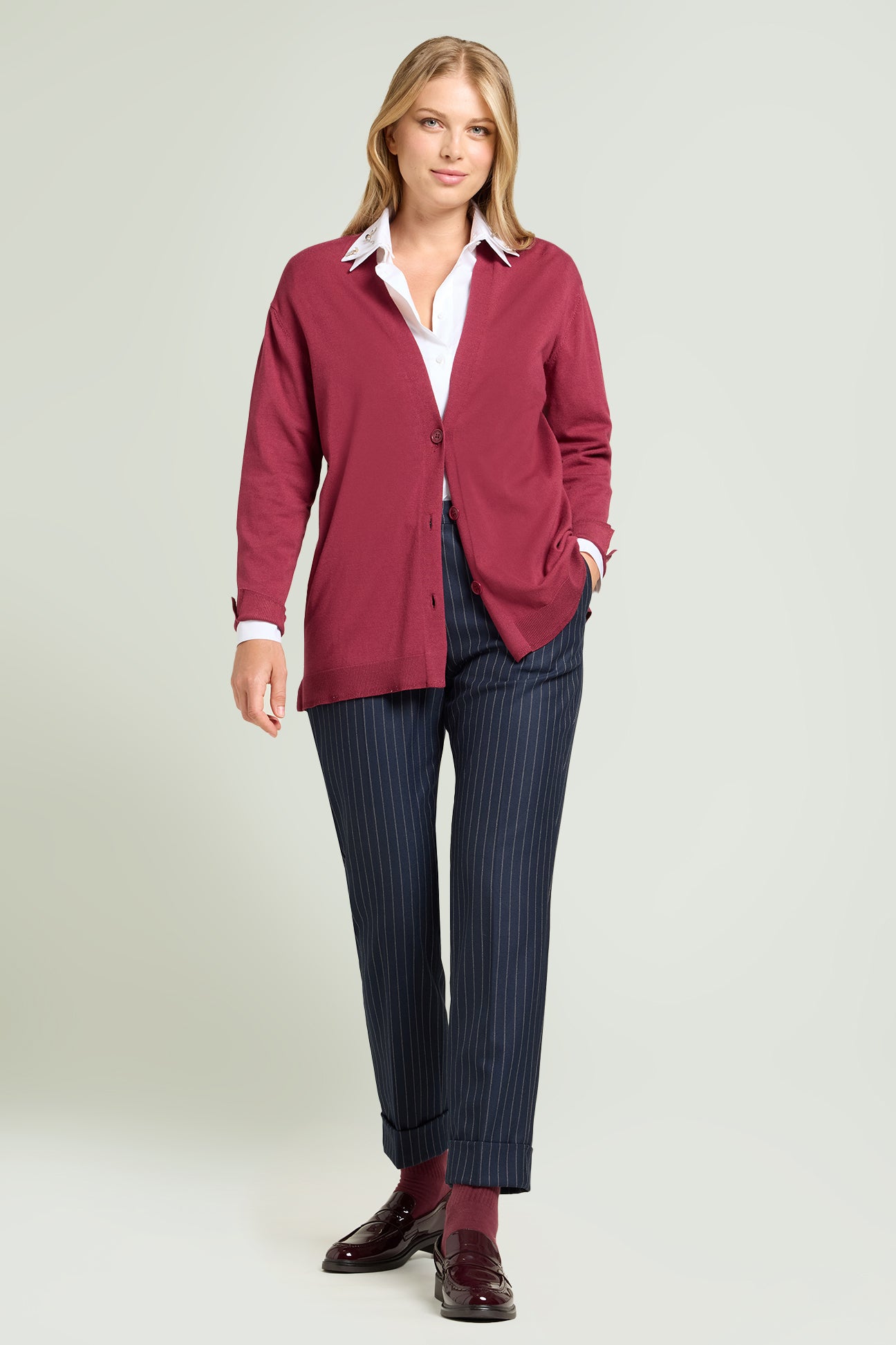 CARDIGAN IN VISCOSA COMFORT