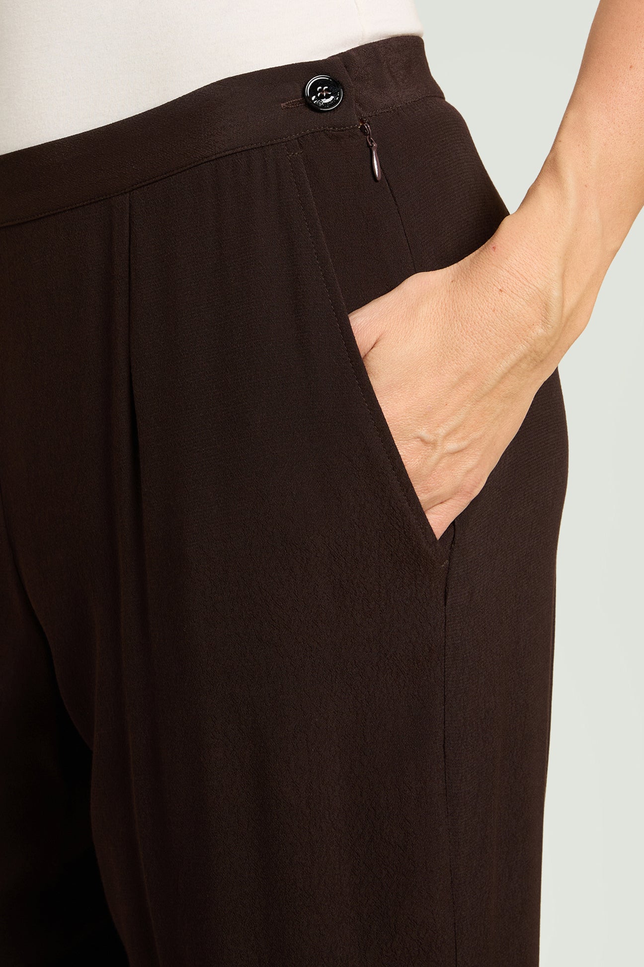 PANTALONI AMPI IN MAROCAINE