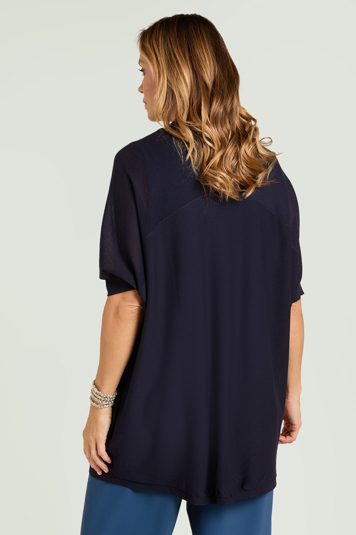 CARDIGAN IN VISCOSA CREPE