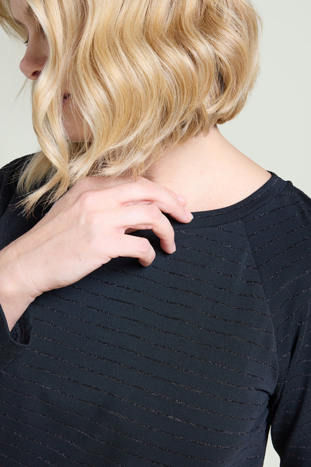 T-SHIRT A RIGHE LUREX