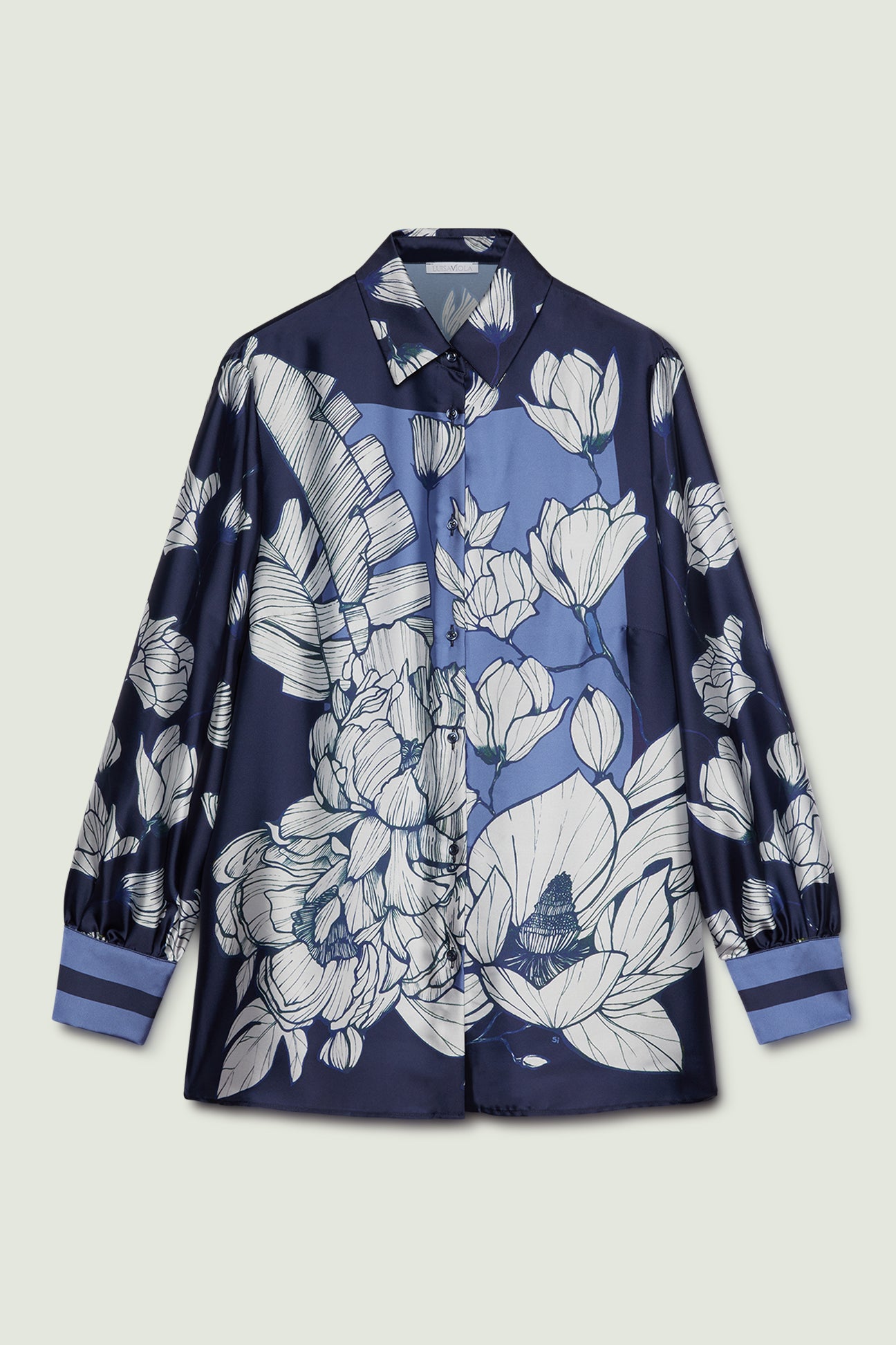 CAMICIA IN RASO STAMPATO