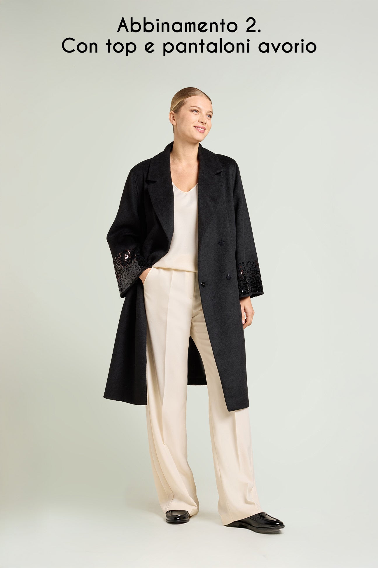 CAPPOTTO DOUBLE RICAMATO