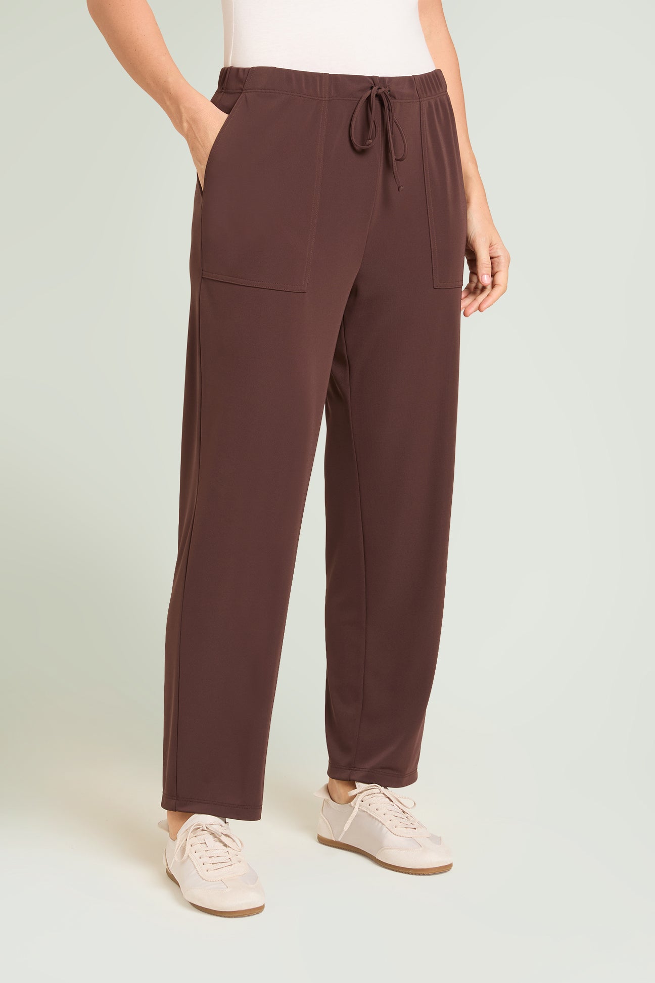 PANTALONI PULL.ON JOGGER IN JERSEY FLUIDO