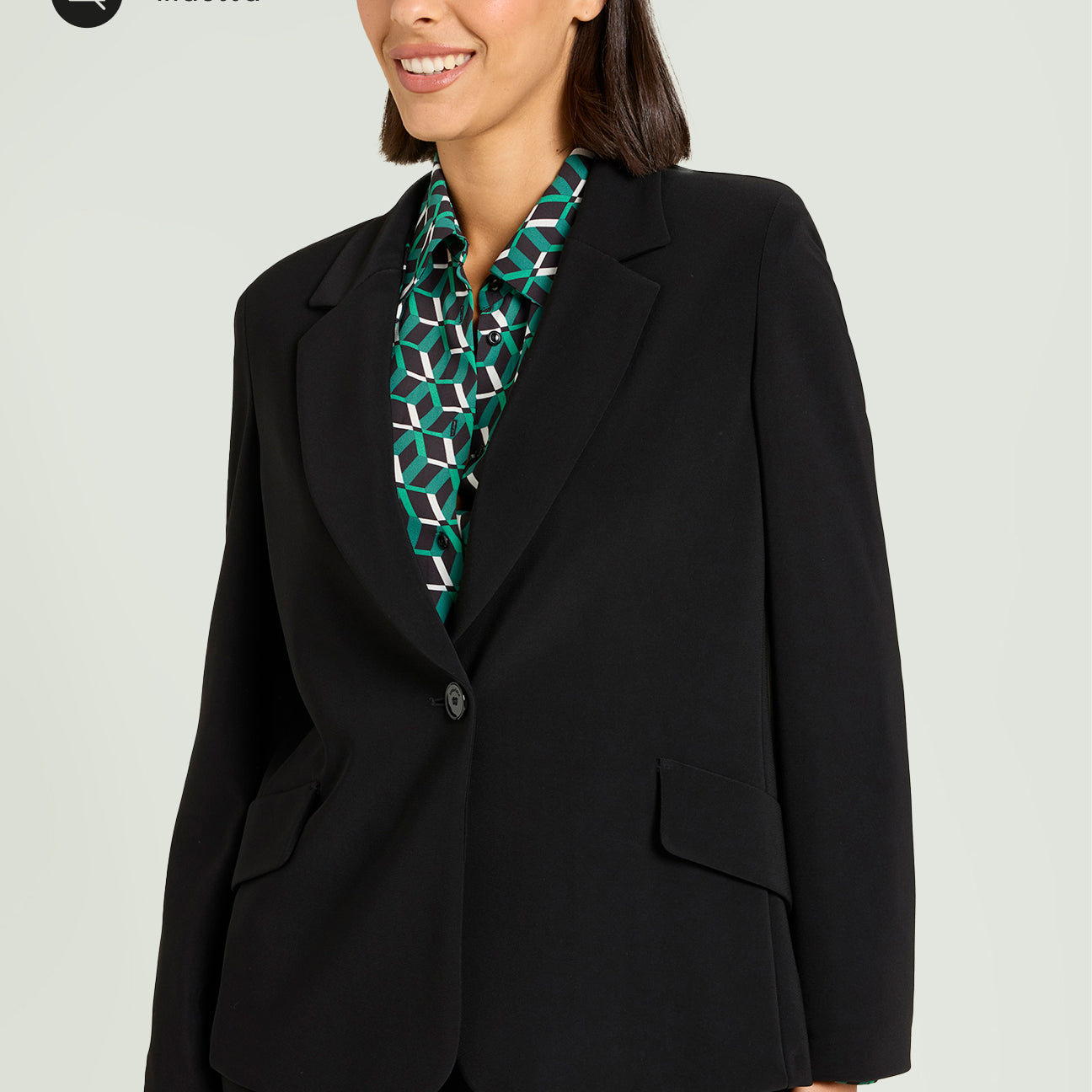 BLAZER IN COMPATTO STRETCH