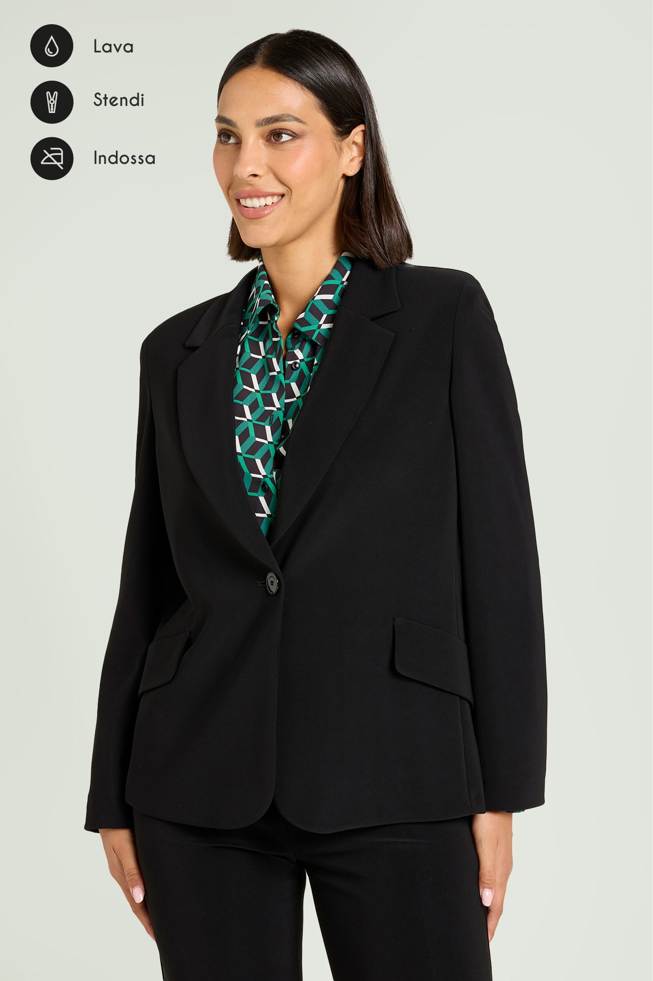 BLAZER IN COMPATTO STRETCH