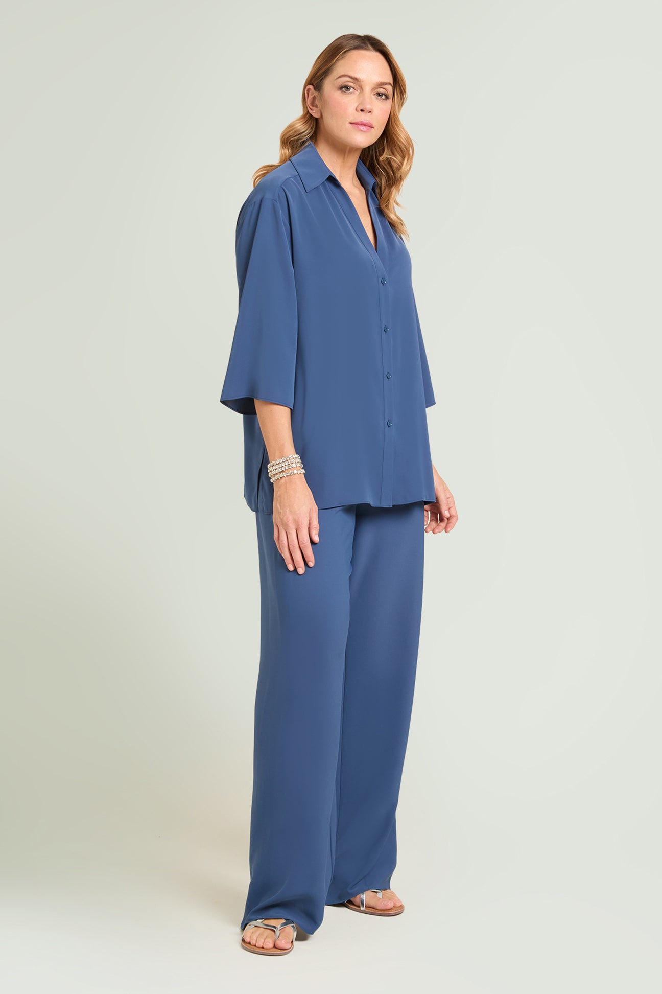 CAMICIA IN TESSUTO FLUIDO SILKY TOUCH