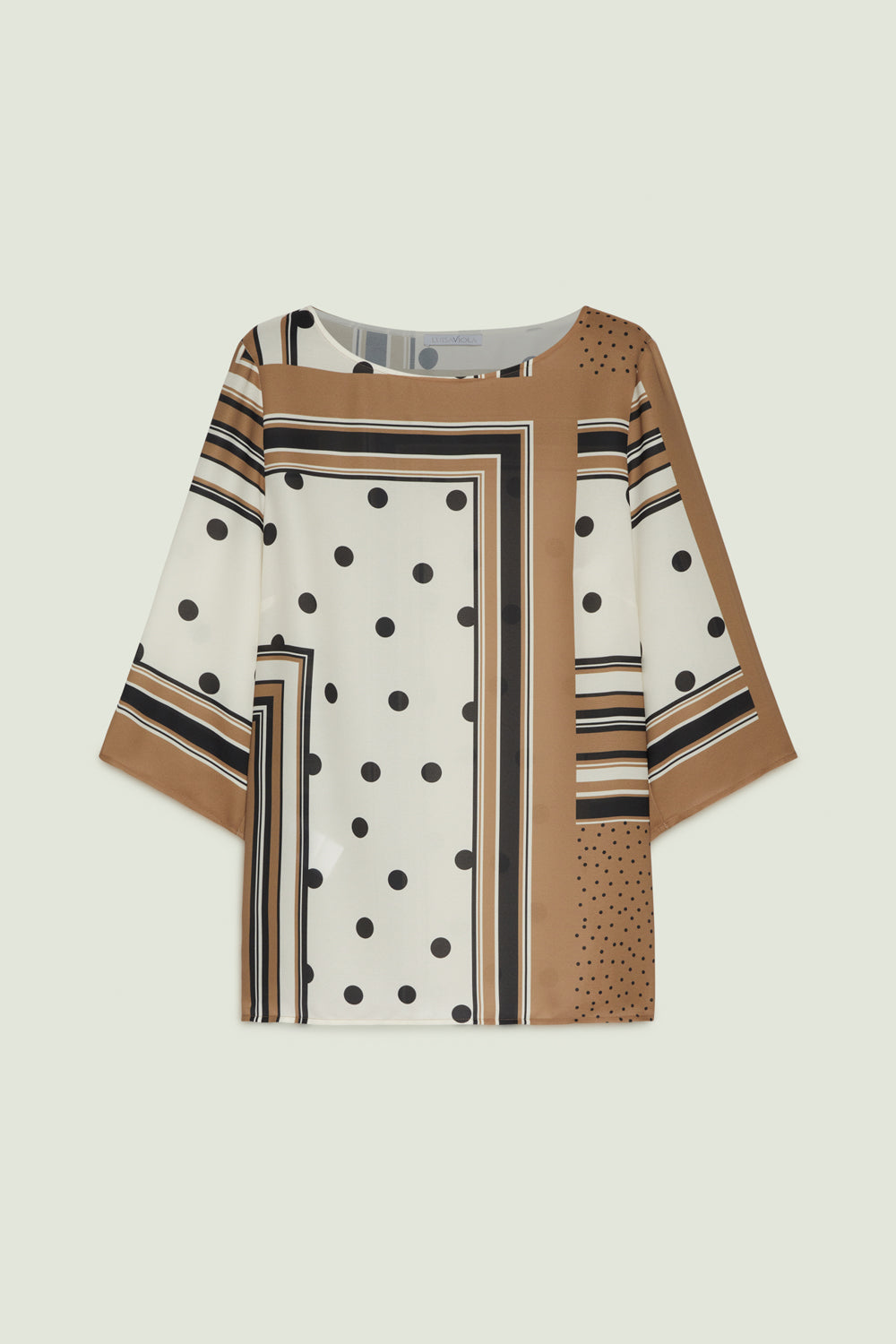 BLUSA IN DOPPIA GEORGETTE STAMPATA